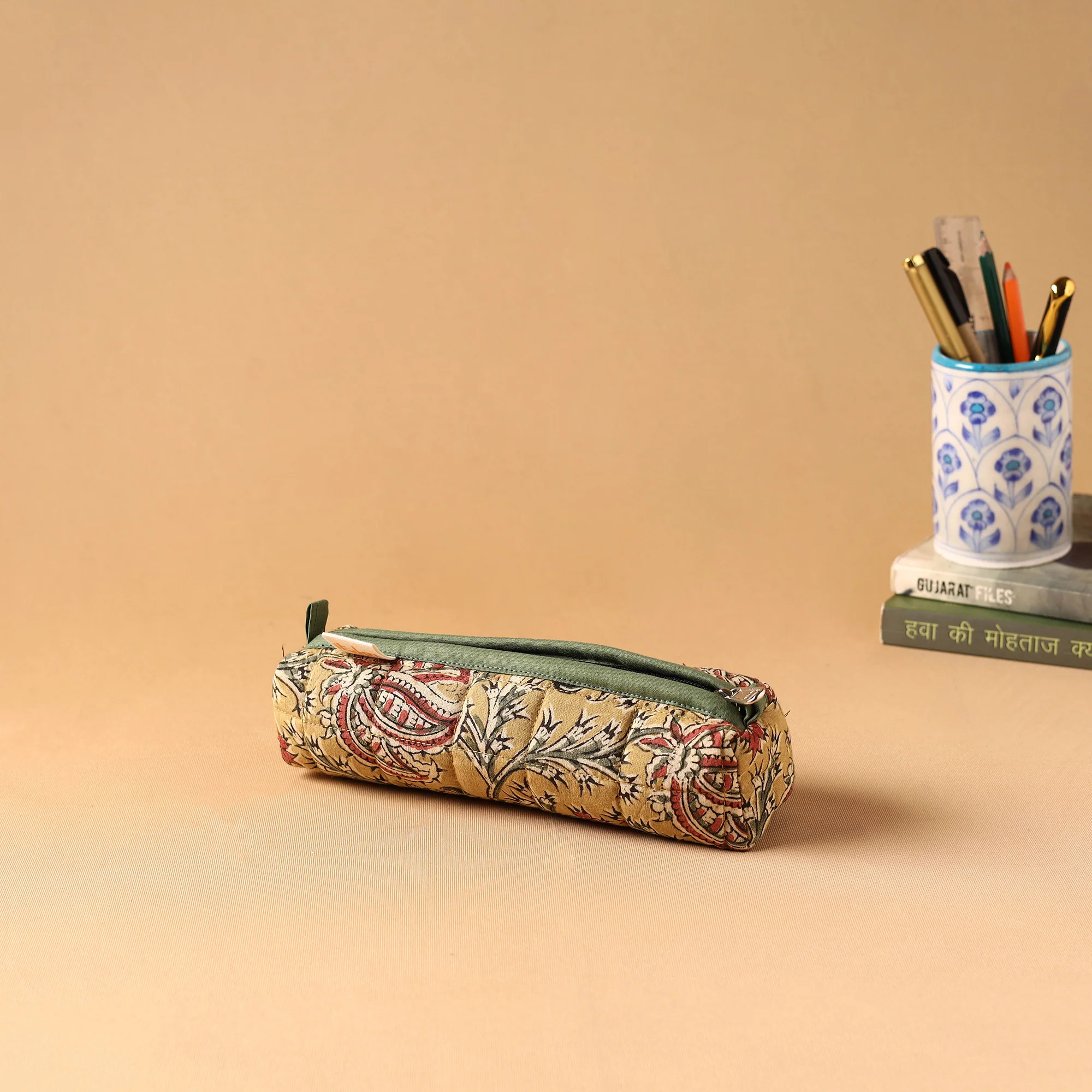 Handmade Quilted Cotton Pencil Pouch 12