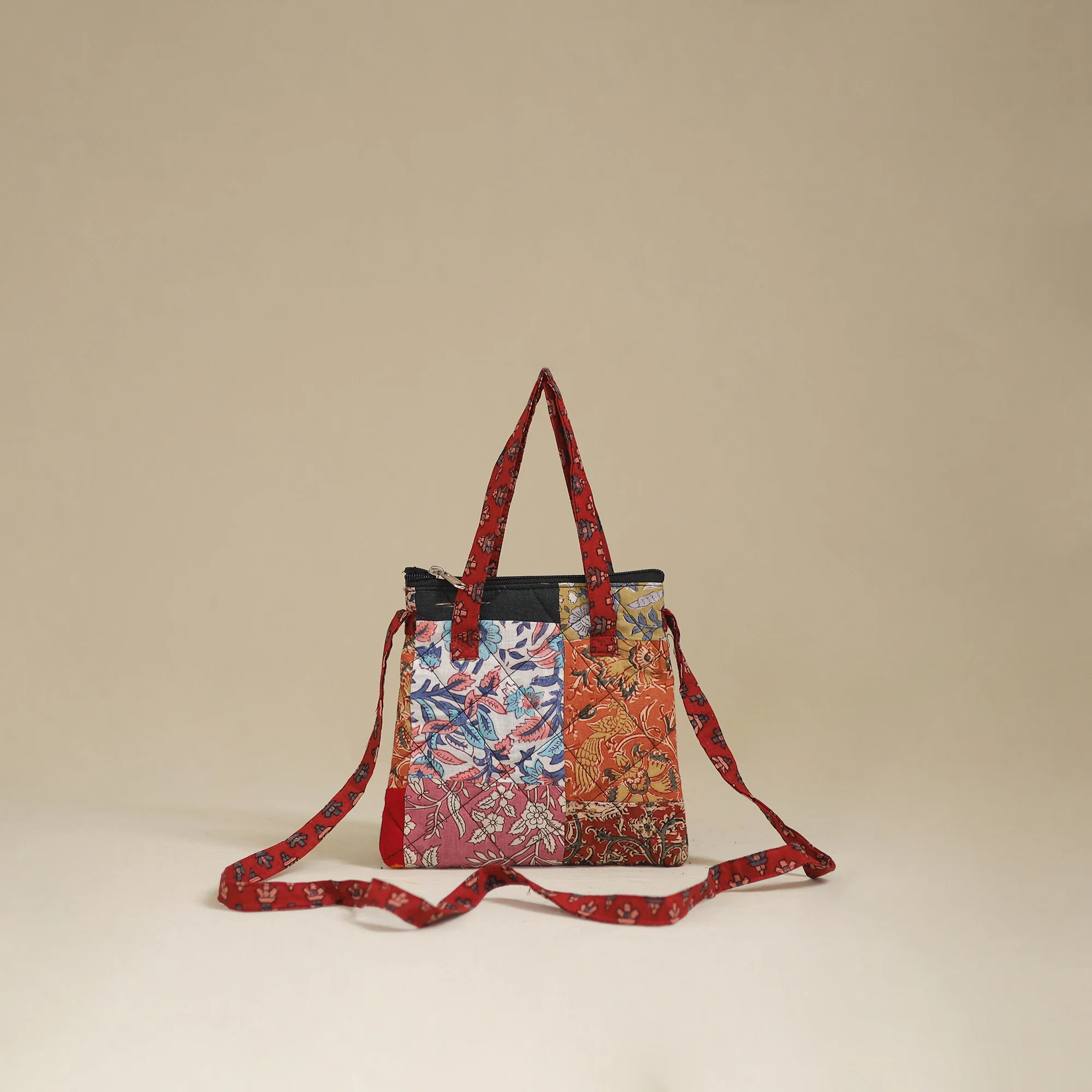 Handmade Quilted Patchwork Sling Bag 03
