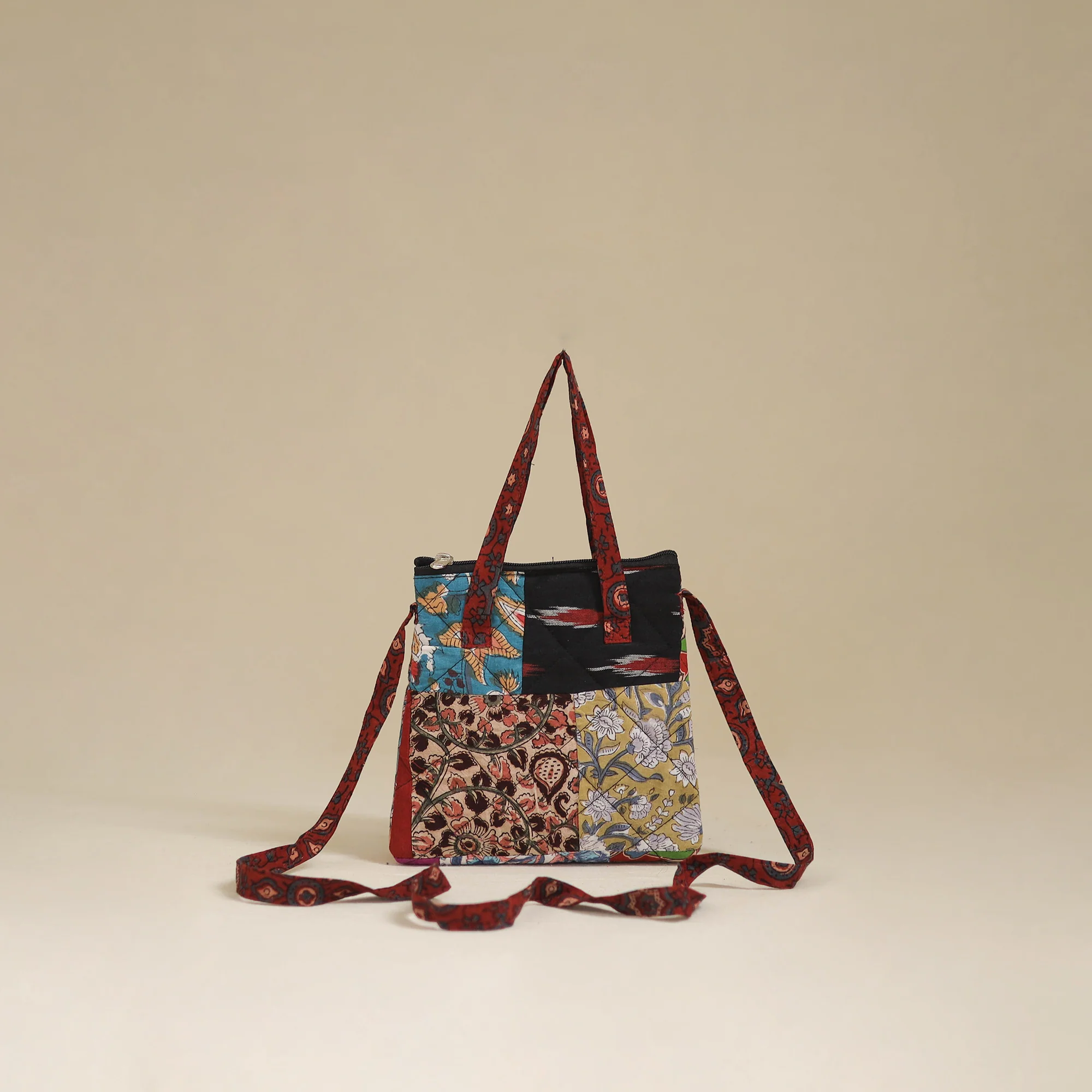 Handmade Quilted Patchwork Sling Bag 07