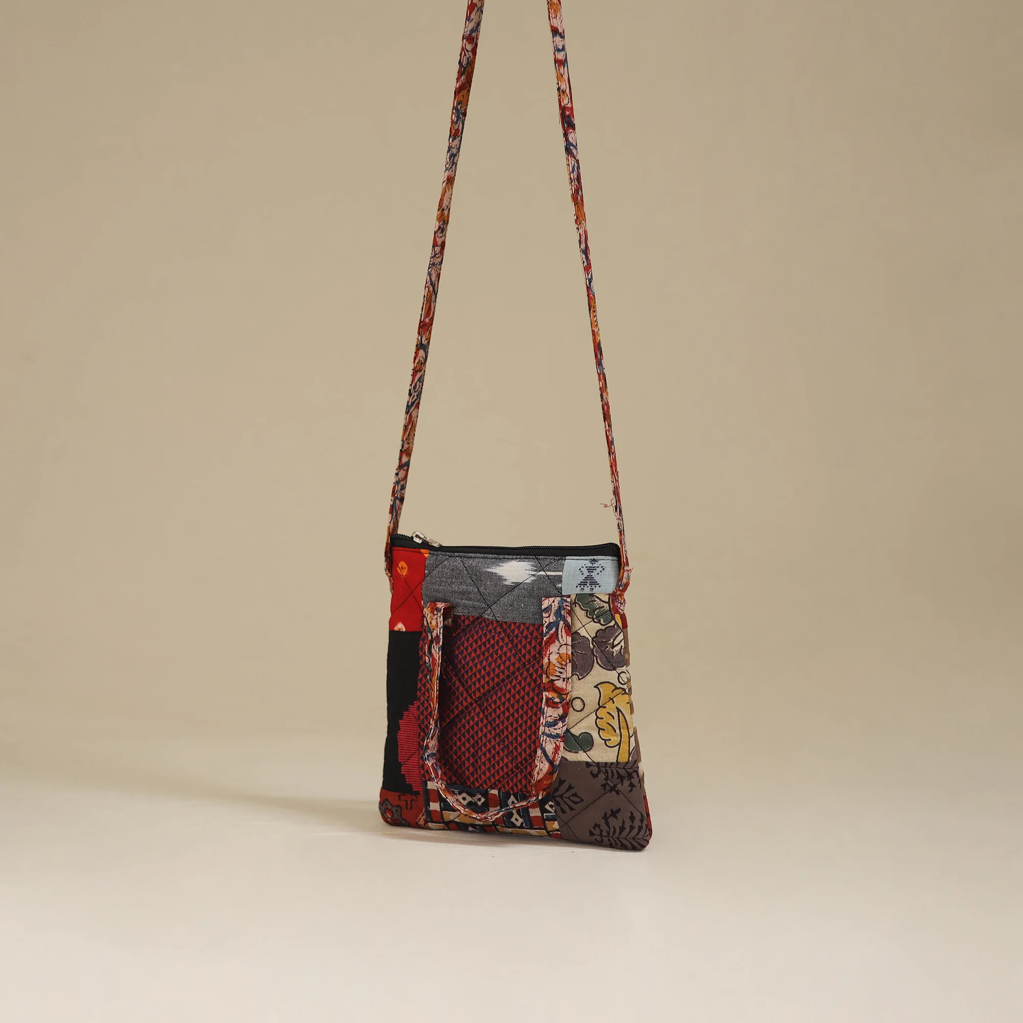 Handmade Quilted Patchwork Sling Bag 12 - Image 3