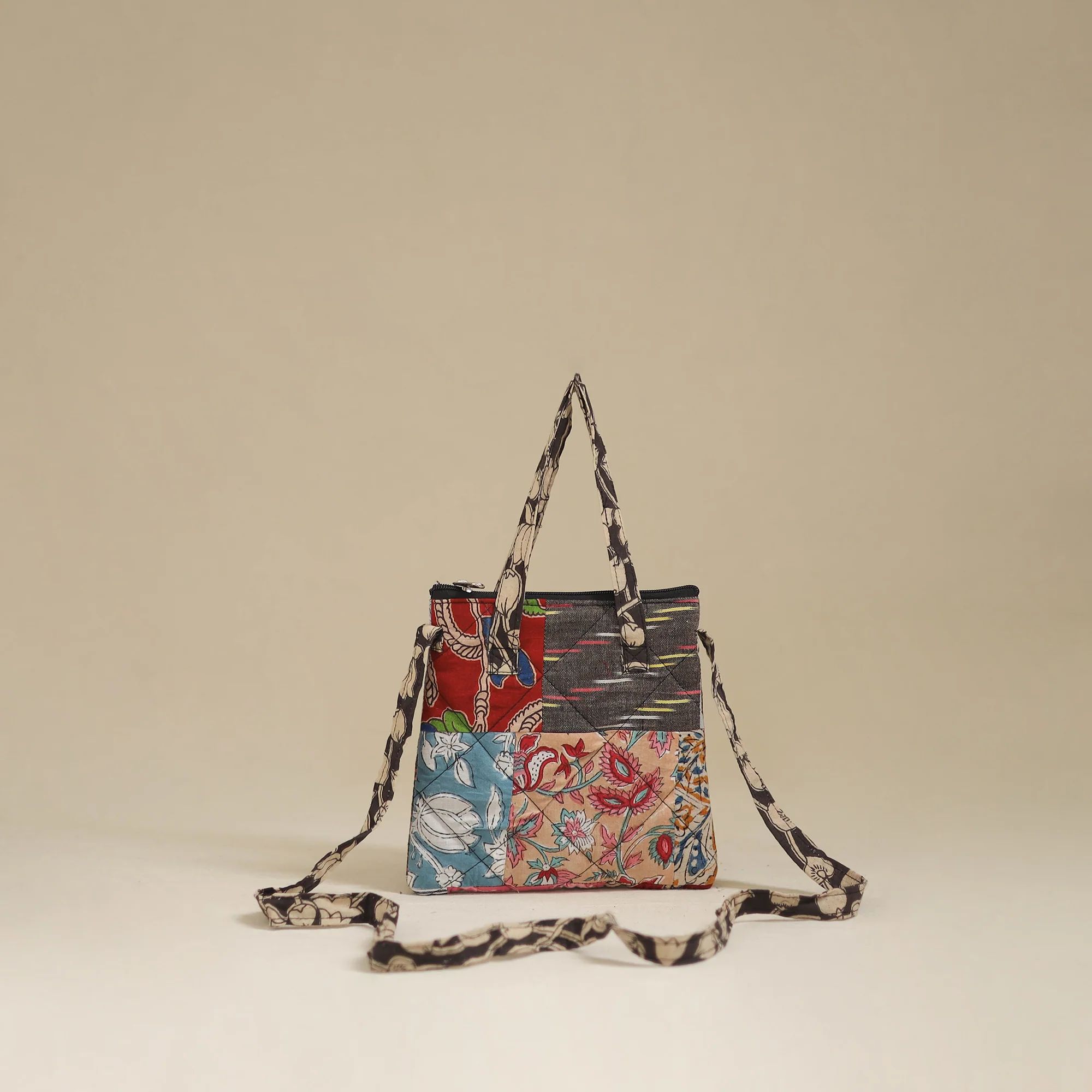 Handmade Quilted Patchwork Sling Bag 13