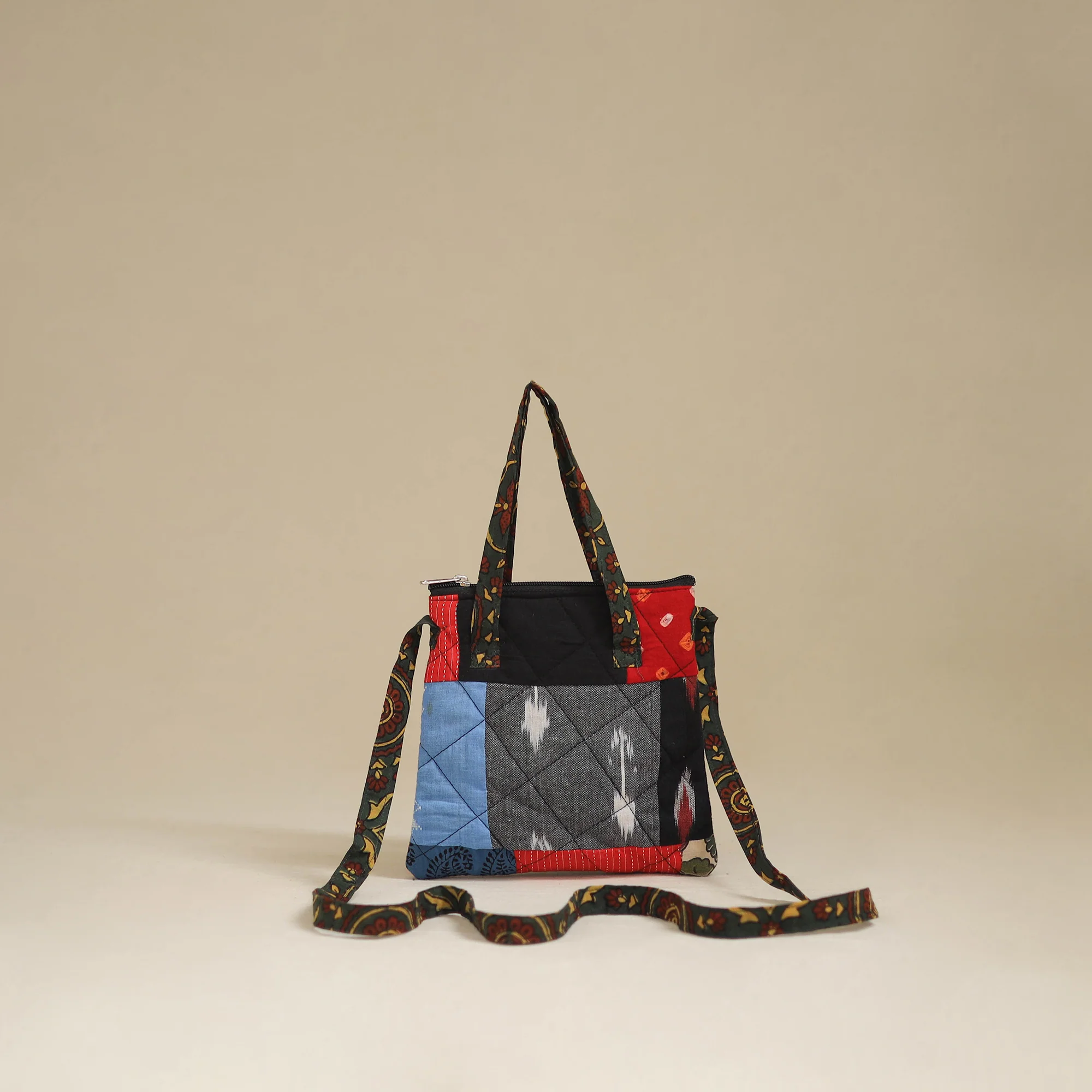 Handmade Quilted Patchwork Sling Bag 33
