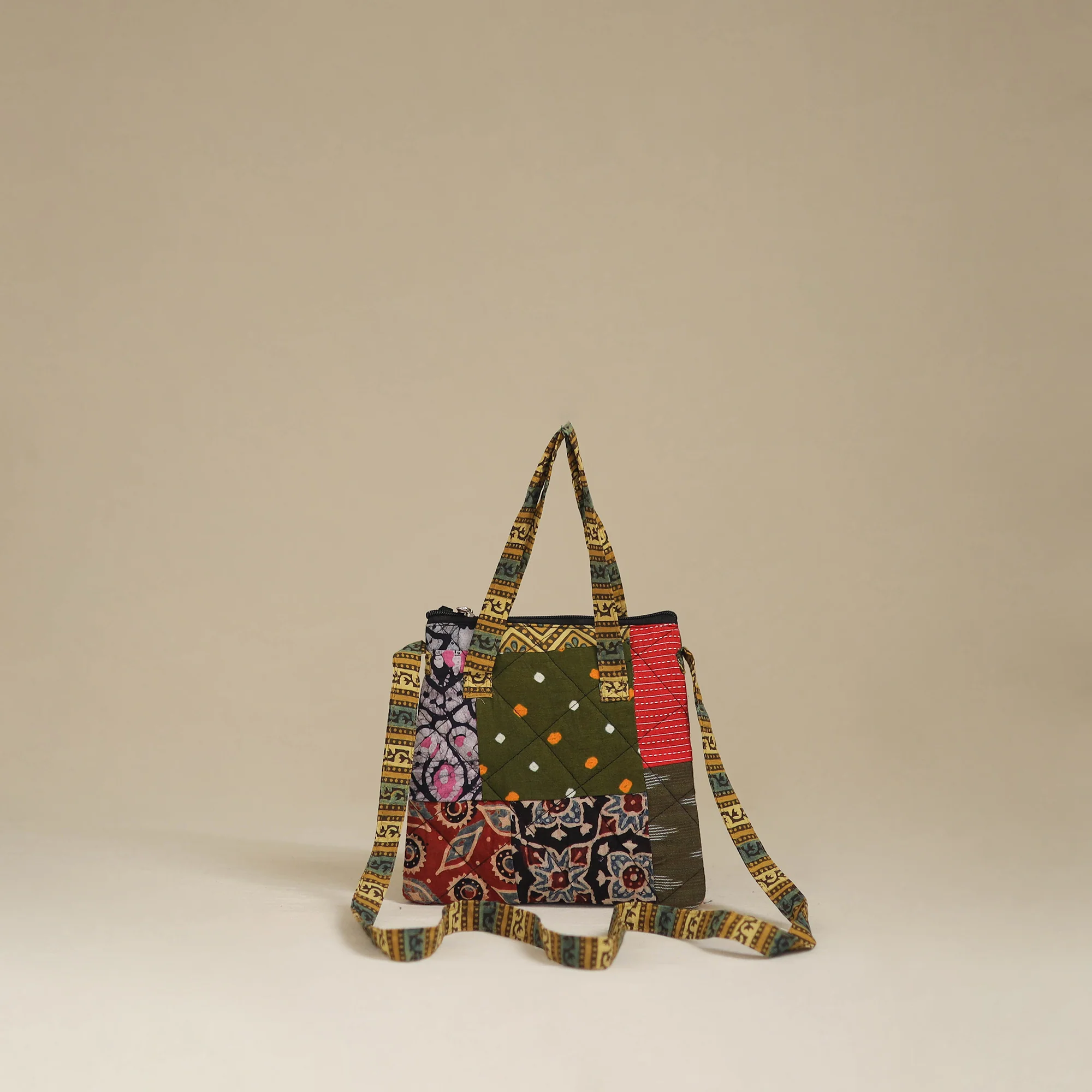 Handmade Quilted Patchwork Sling Bag 37