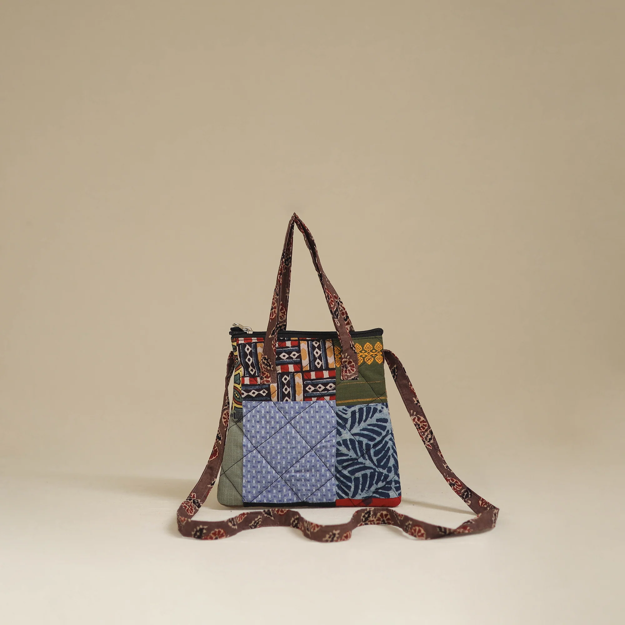 Handmade Quilted Patchwork Sling Bag 38