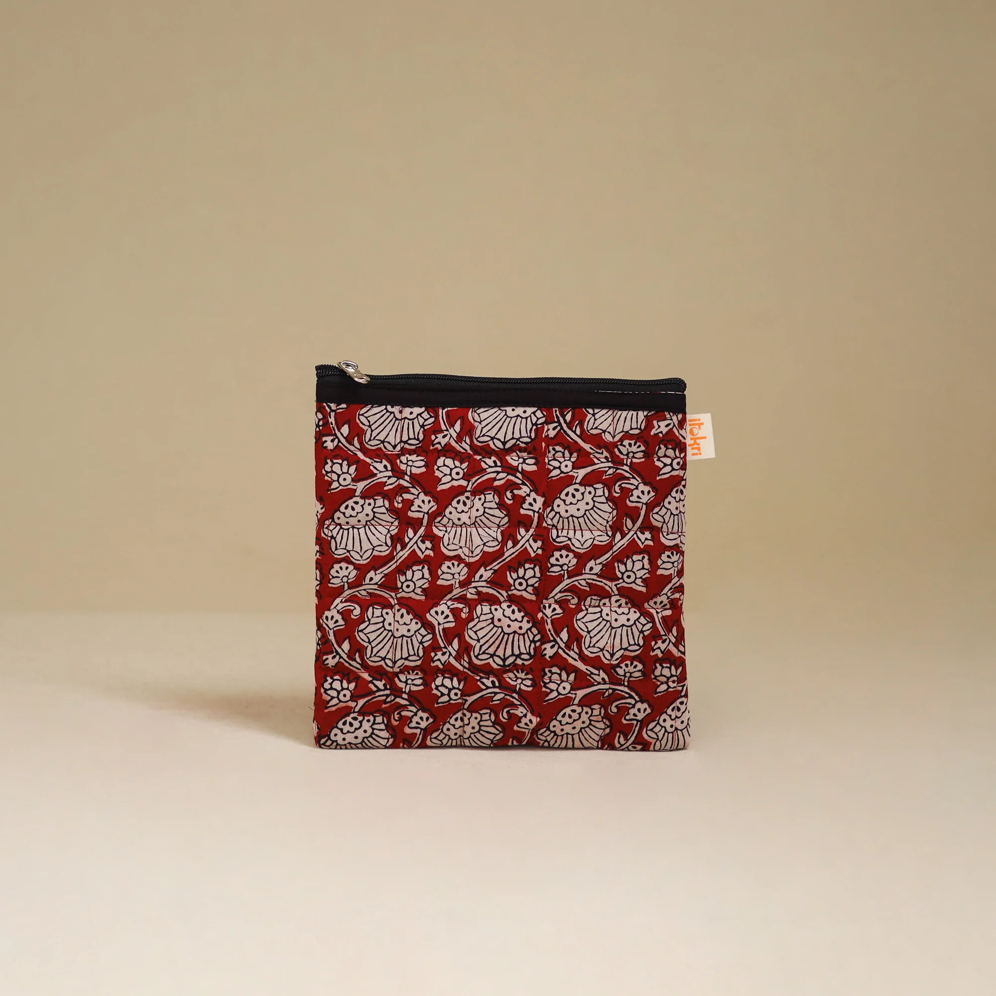 Red - Handmade Quilted Utility Pouch 01