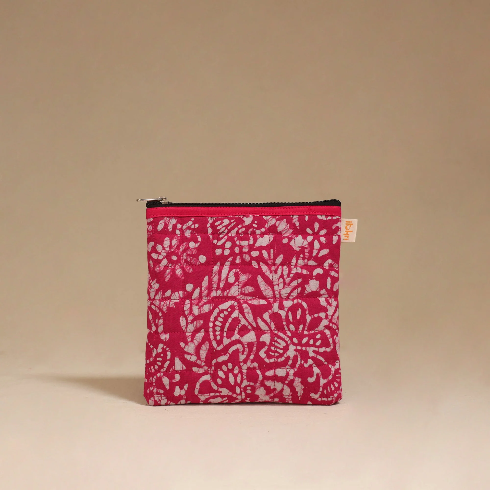Pink - Handmade Quilted Utility Pouch 02