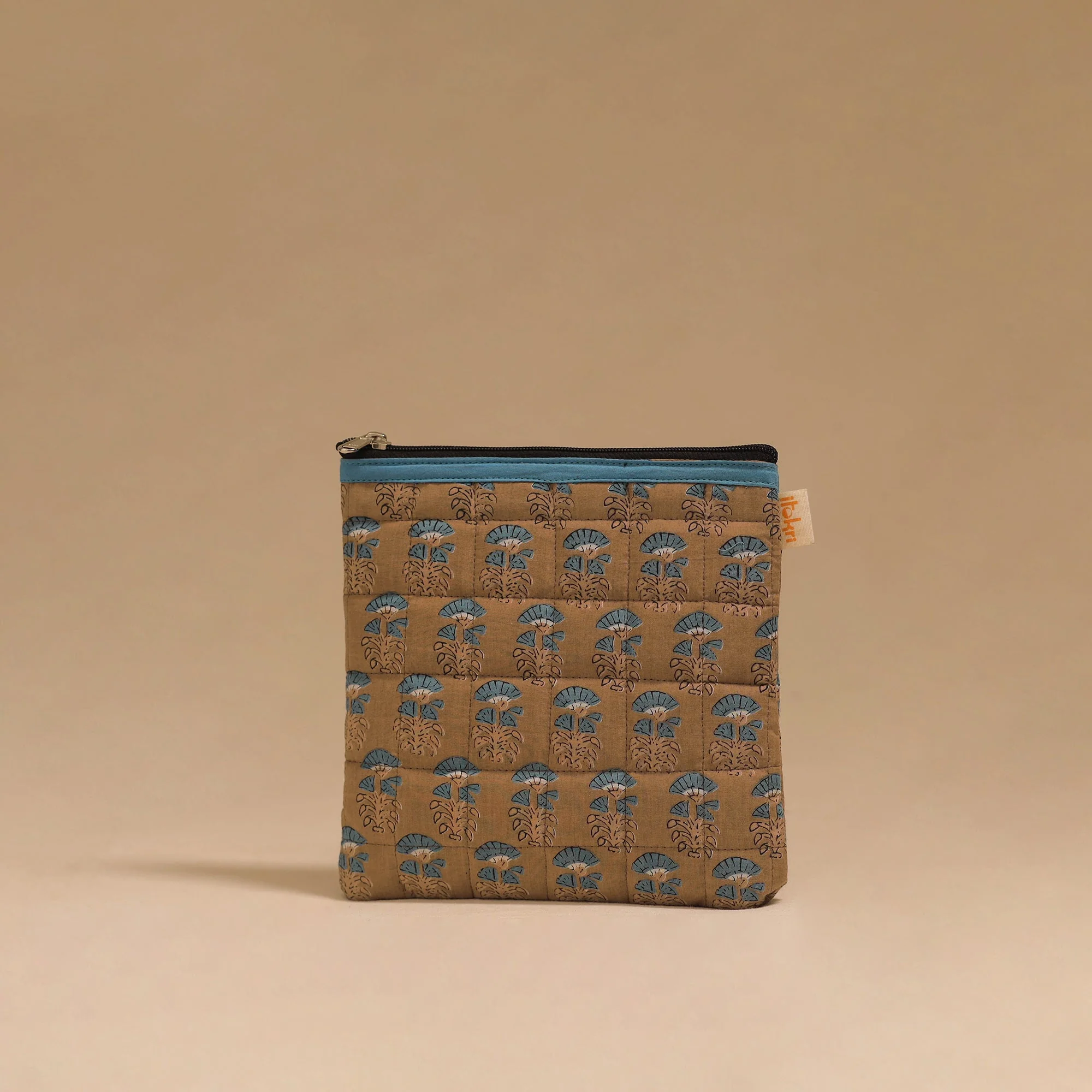 Brown - Handmade Quilted Utility Pouch 02 - Image 2