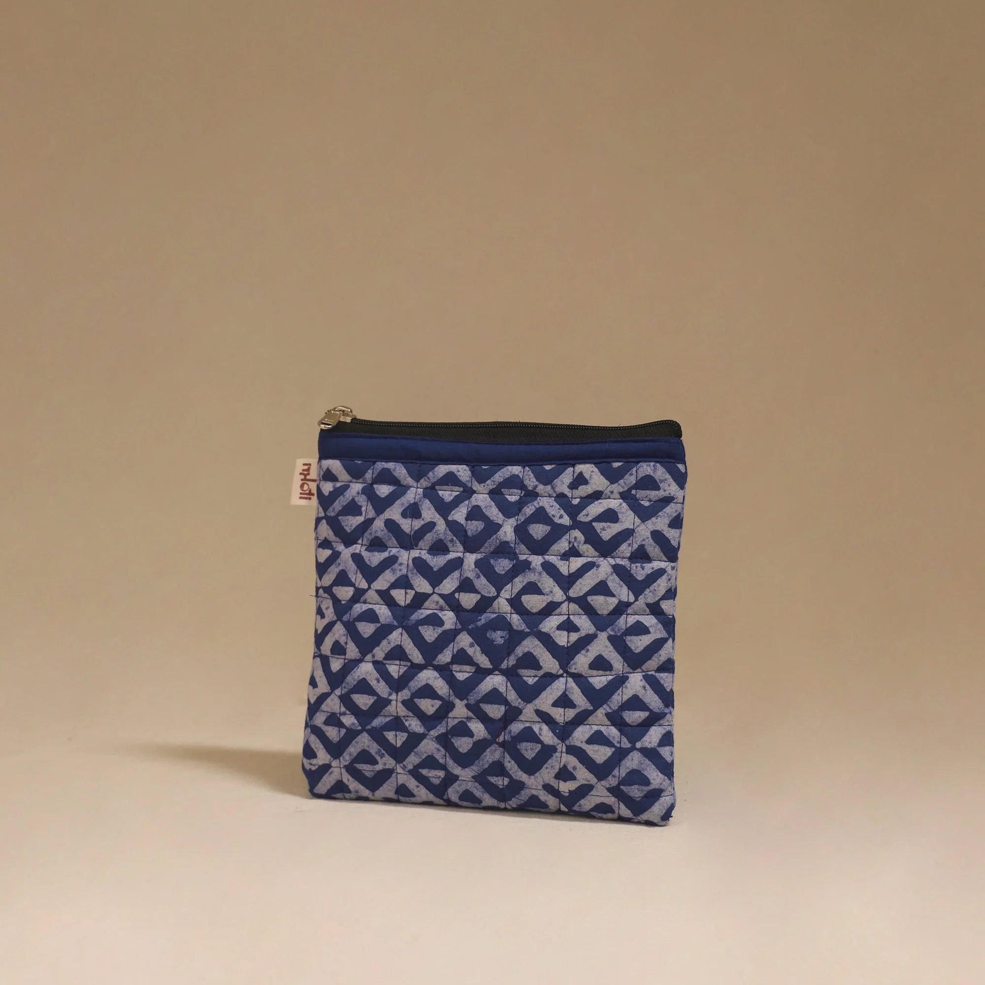 Blue - Handmade Quilted Utility Pouch 06 - Image 2
