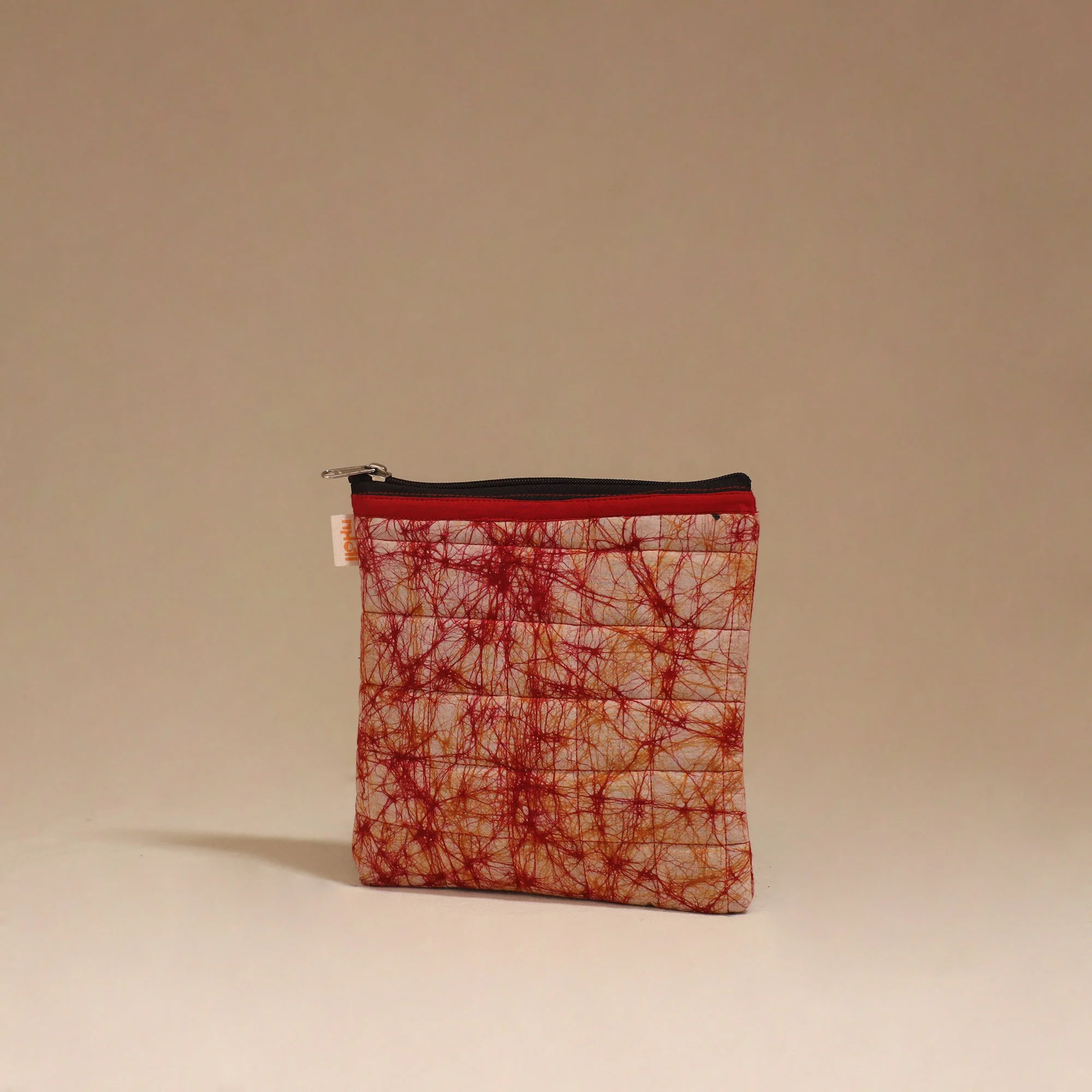 Red - Handmade Quilted Utility Pouch 08 - Image 2