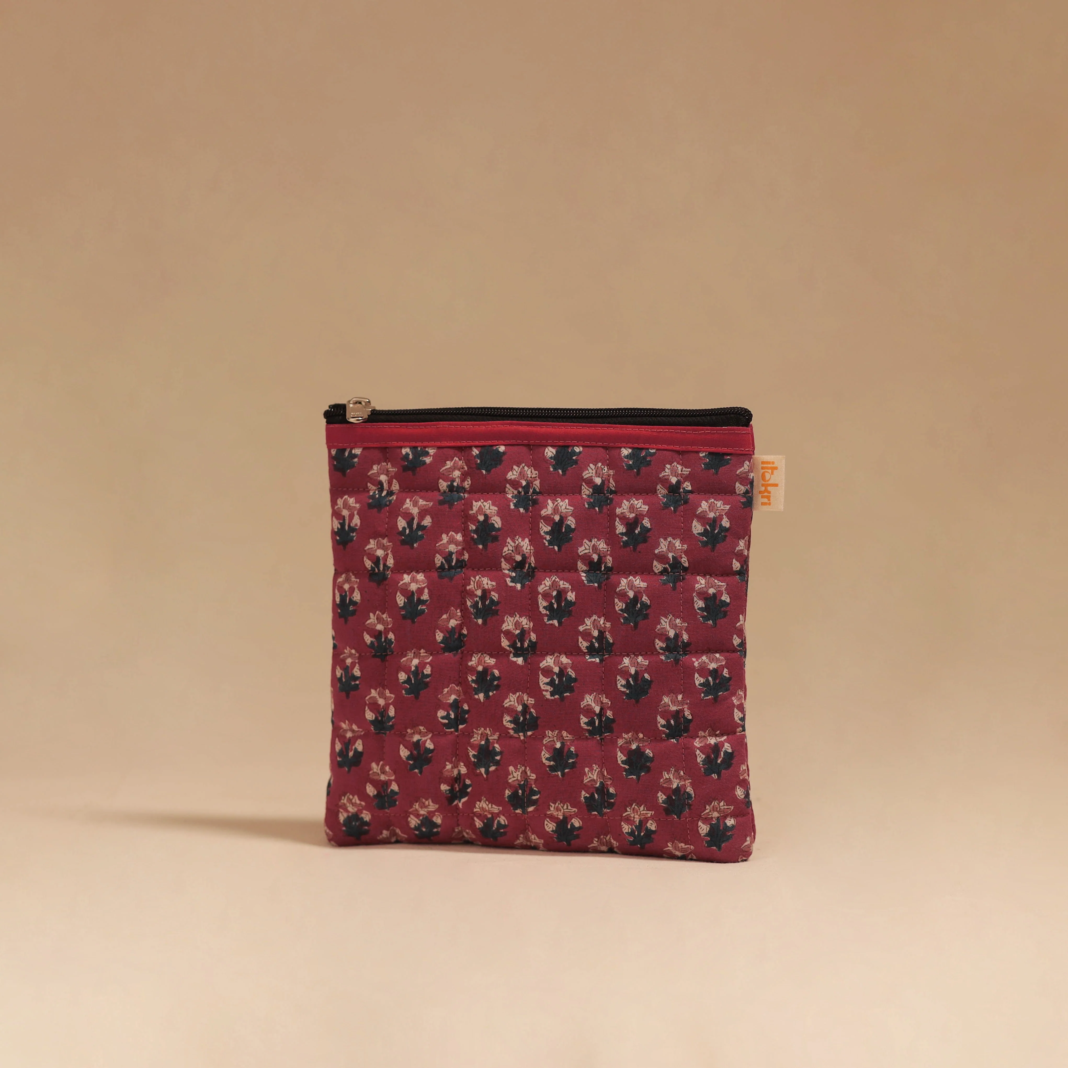 Pink - Handmade Quilted Utility Pouch 08 - Image 2
