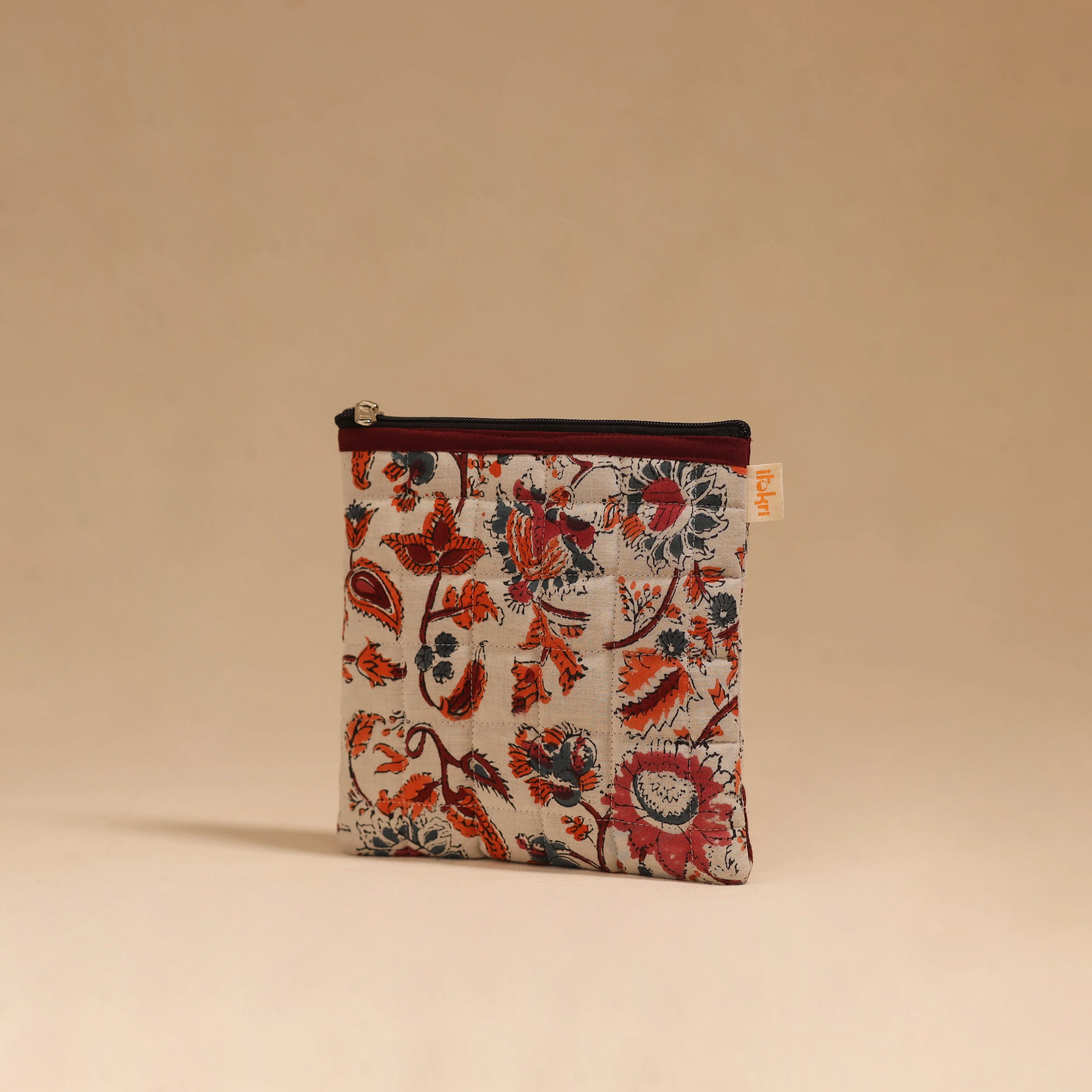 Pink - Handmade Quilted Utility Pouch 12 - Image 2