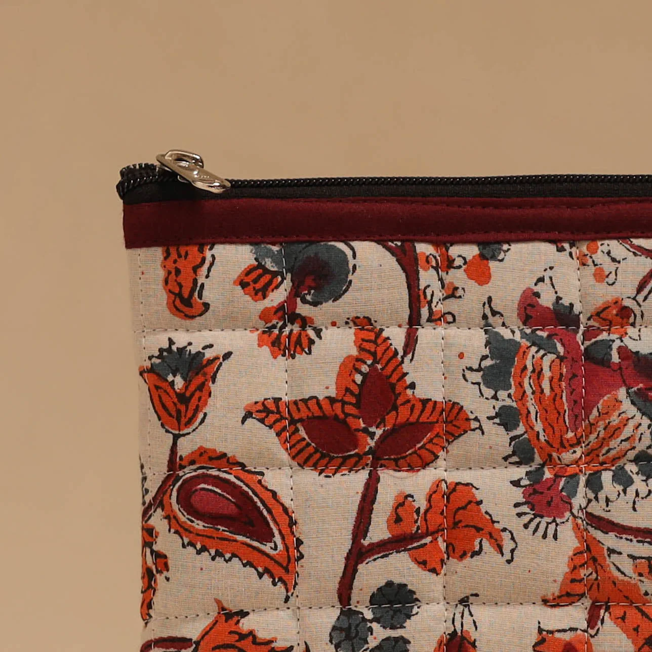 Pink - Handmade Quilted Utility Pouch 12 - Image 3