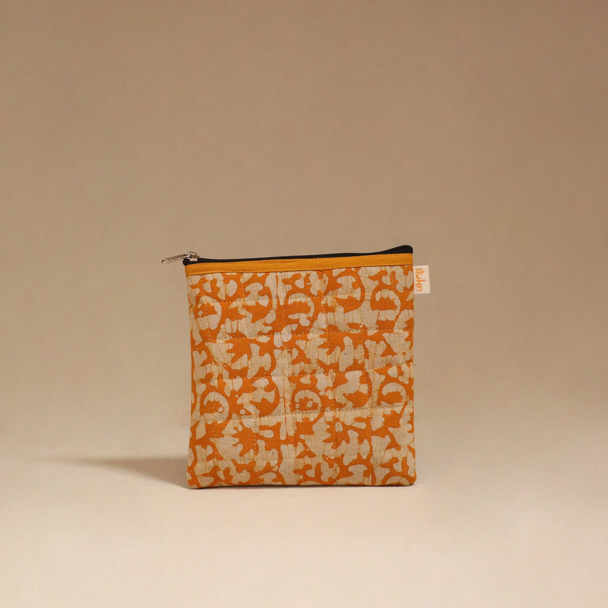 Yellow - Handmade Quilted Utility Pouch 32