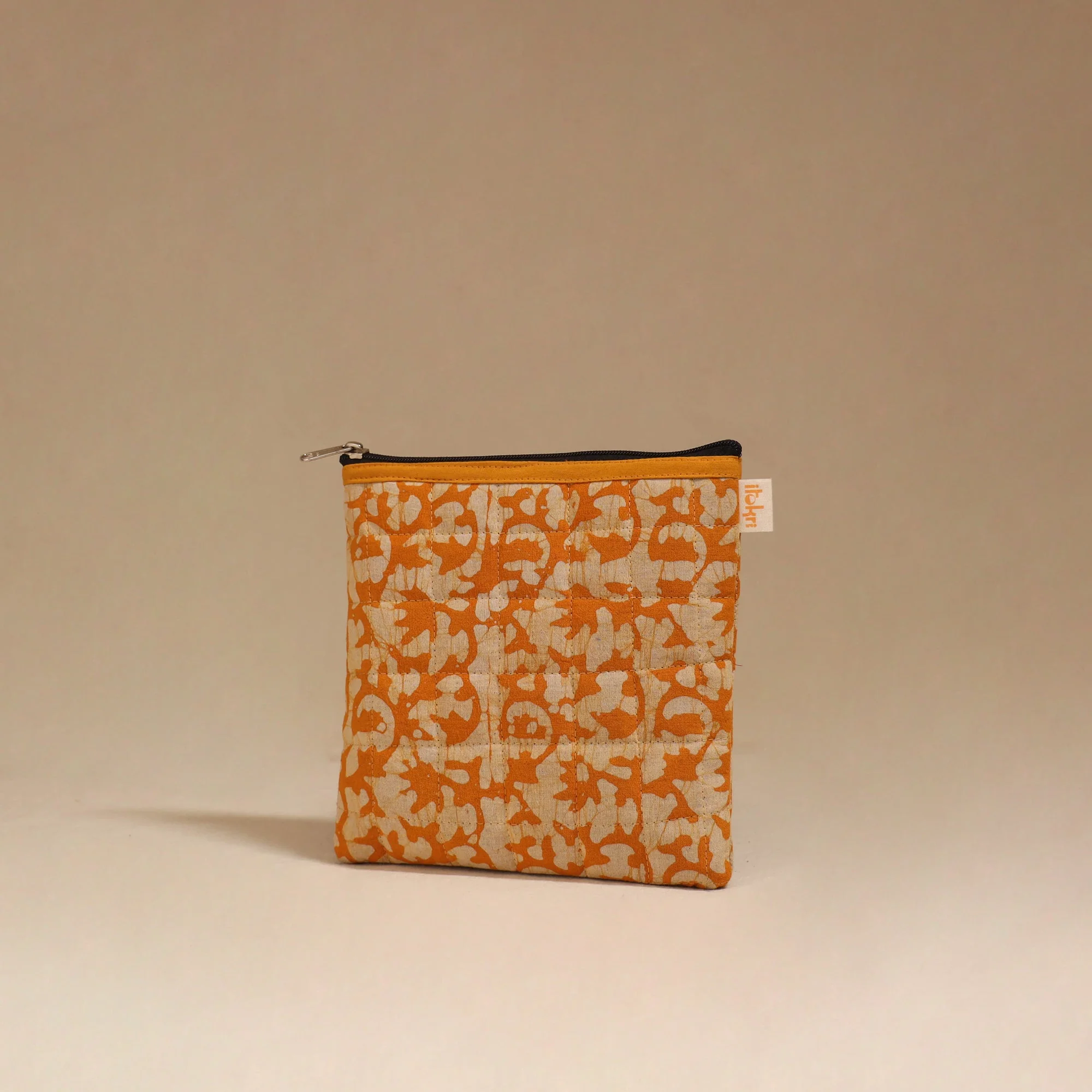 Yellow - Handmade Quilted Utility Pouch 32 - Image 2