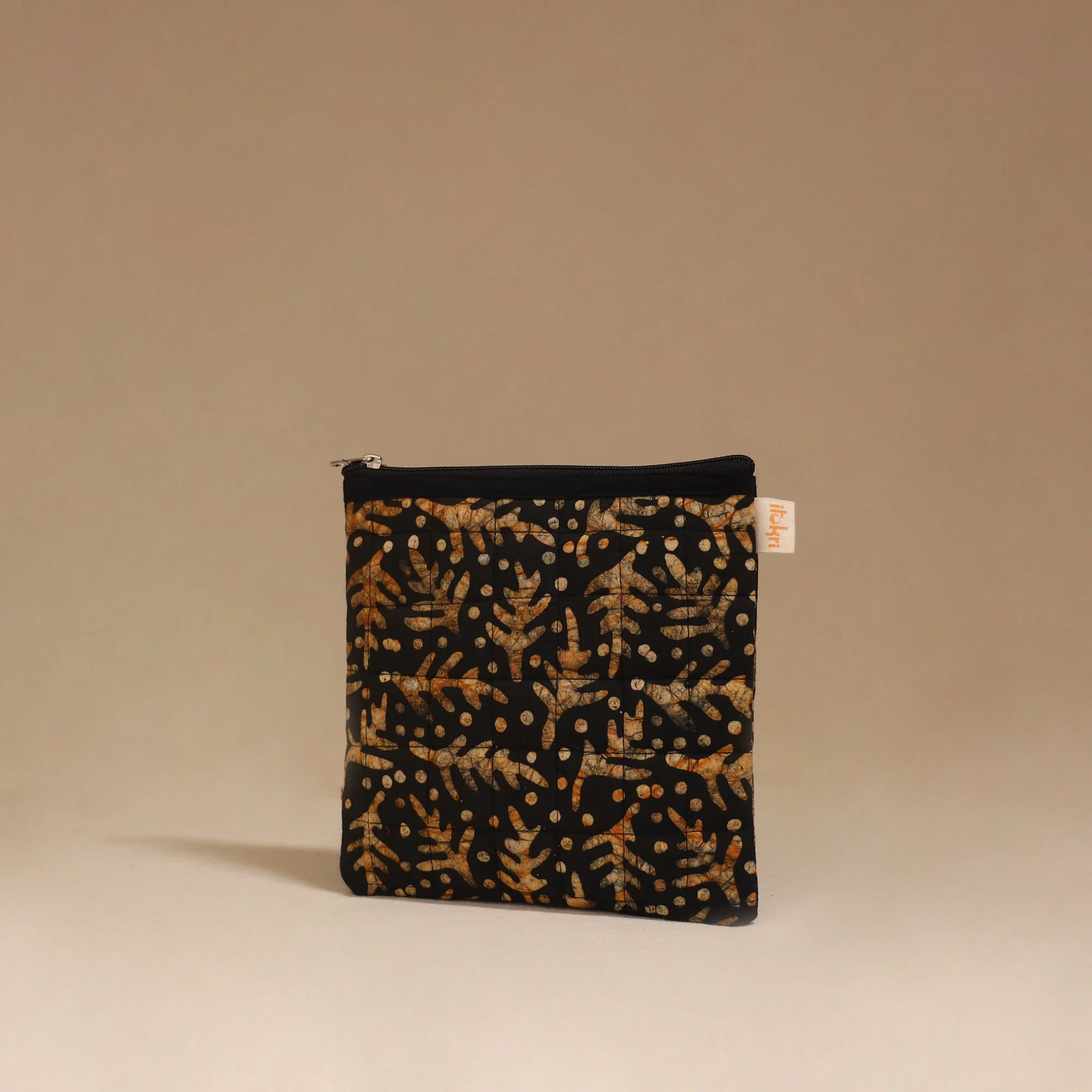 Black - Handmade Quilted Utility Pouch 37 - Image 2
