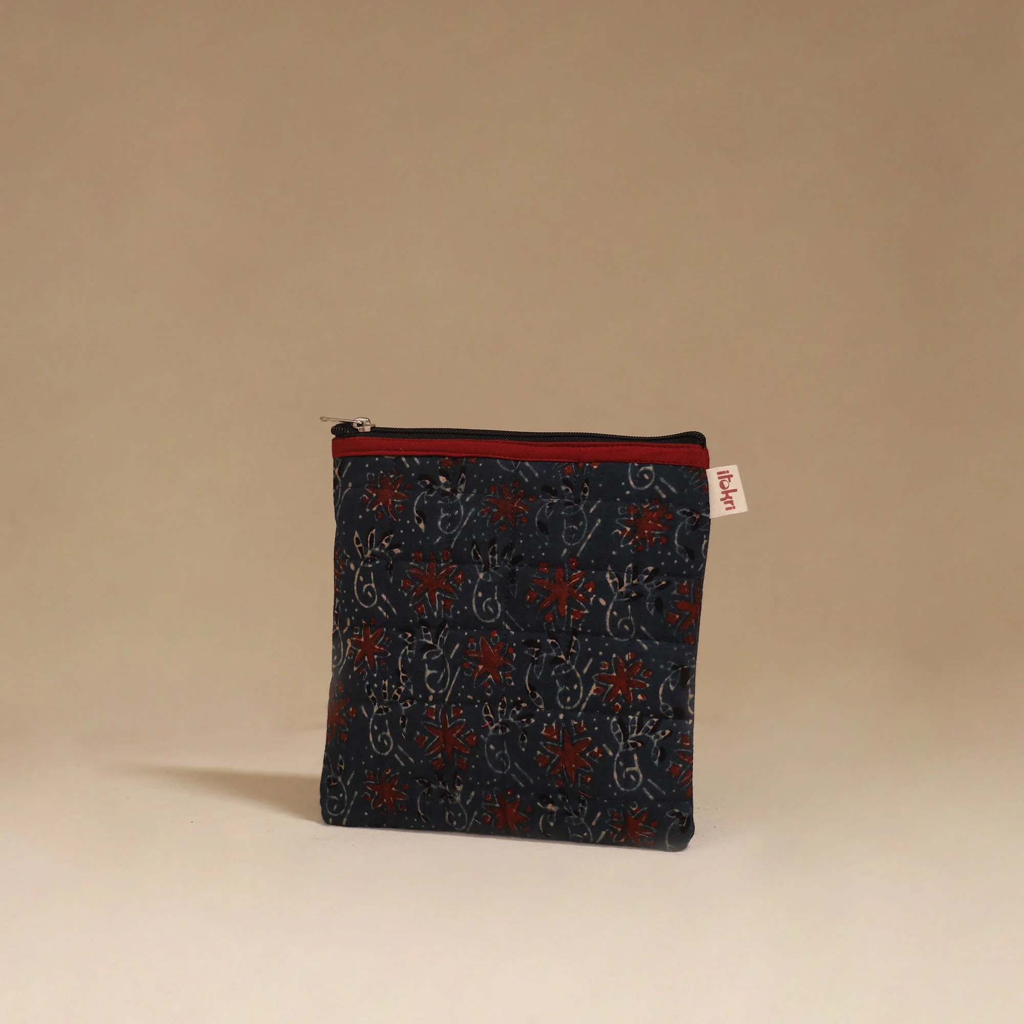 Blue - Handmade Quilted Utility Pouch 46 - Image 2