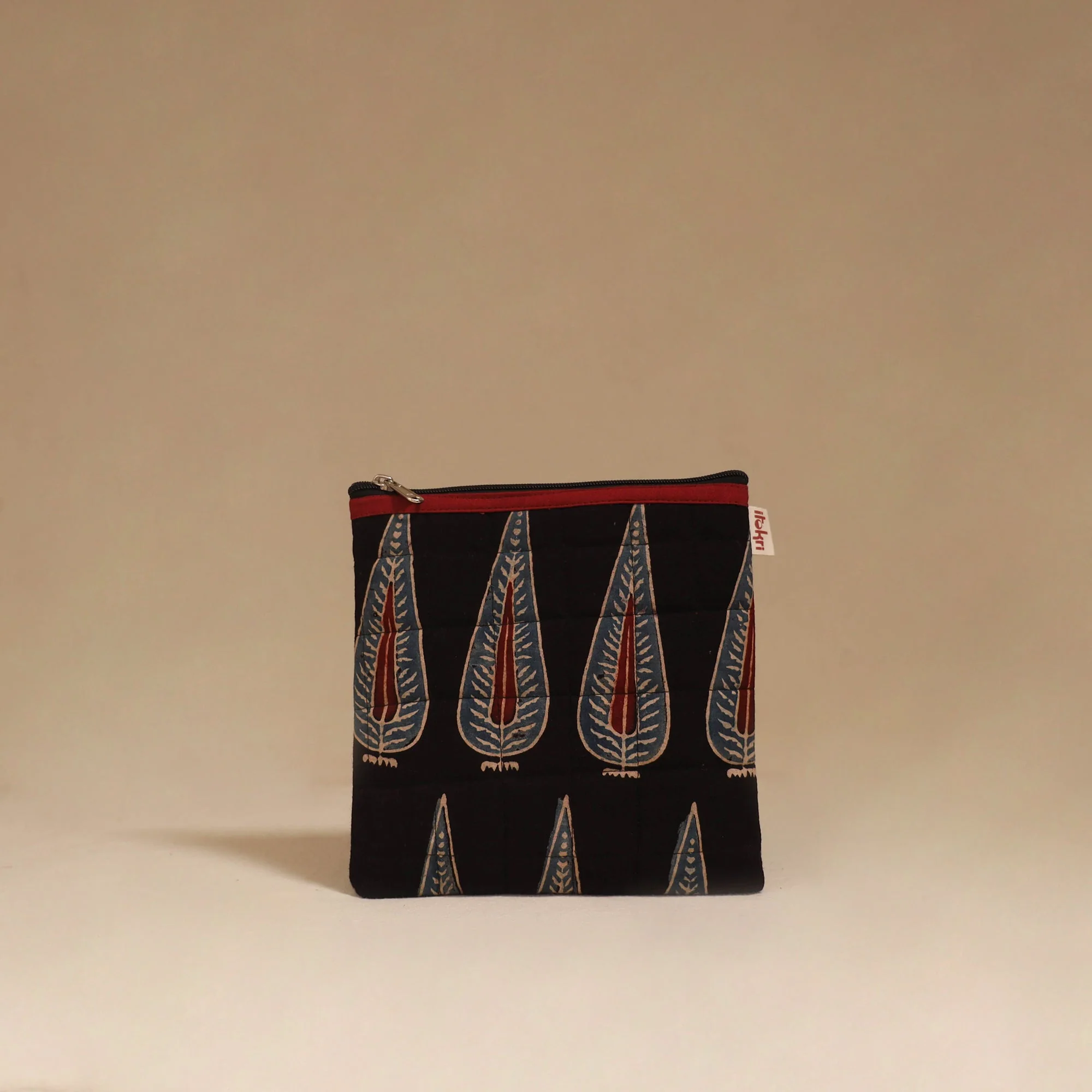 Black - Handmade Quilted Utility Pouch 48