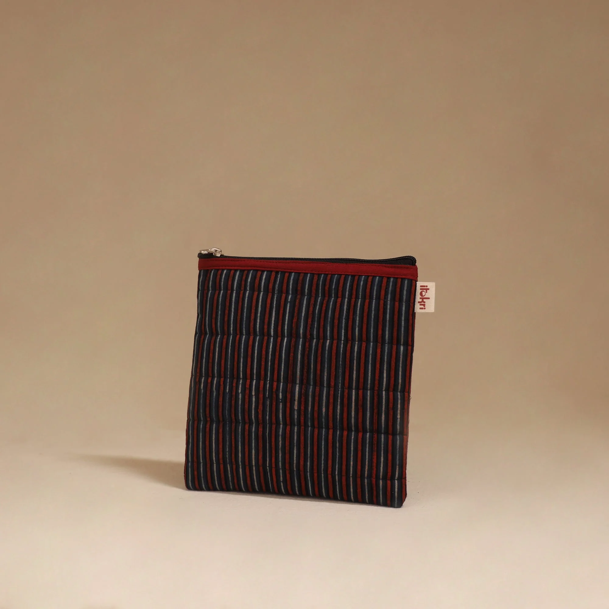Multicolor - Handmade Quilted Utility Pouch 49 - Image 2