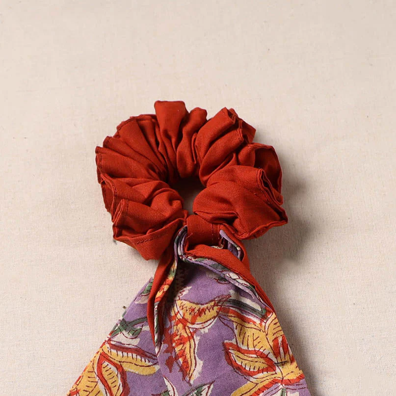 Multicolor - Handmade Rubber Band/Scarf Scrunchie 02 - Image 2