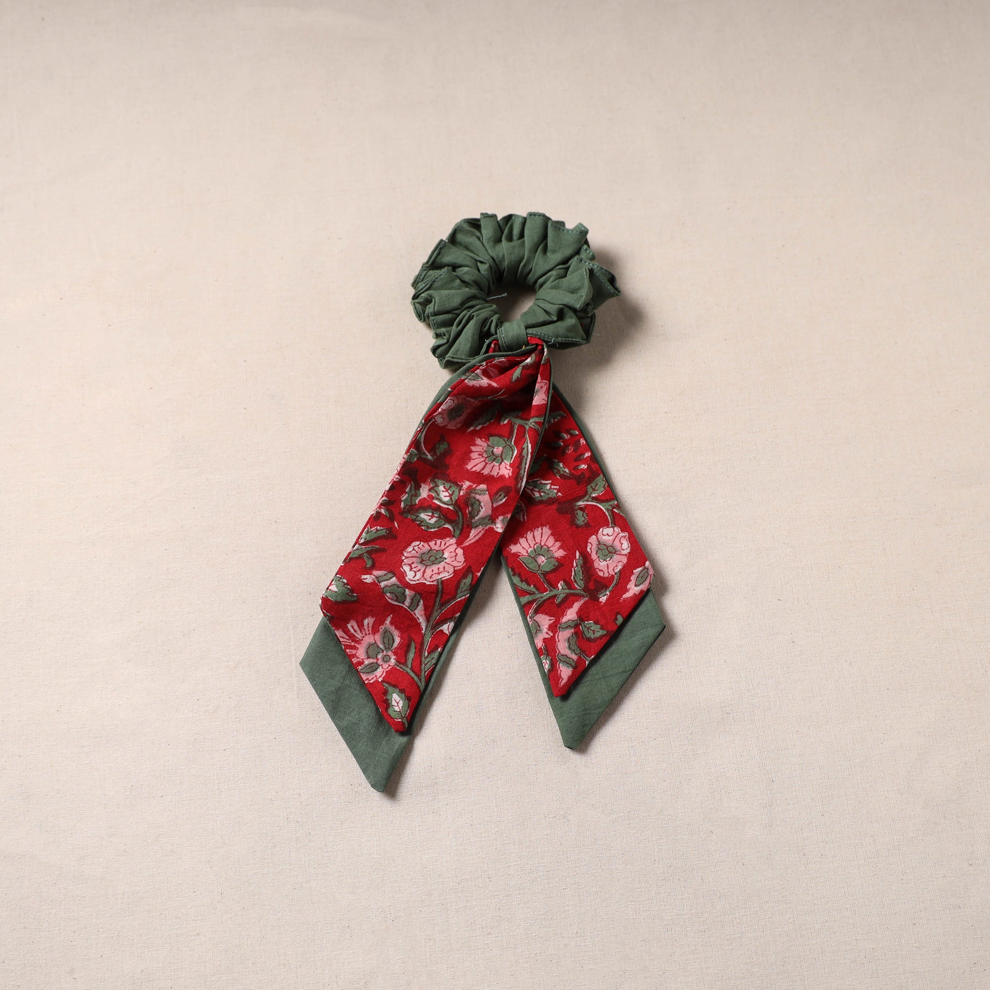 Multicolor - Handmade Rubber Band/Scarf Scrunchie 03