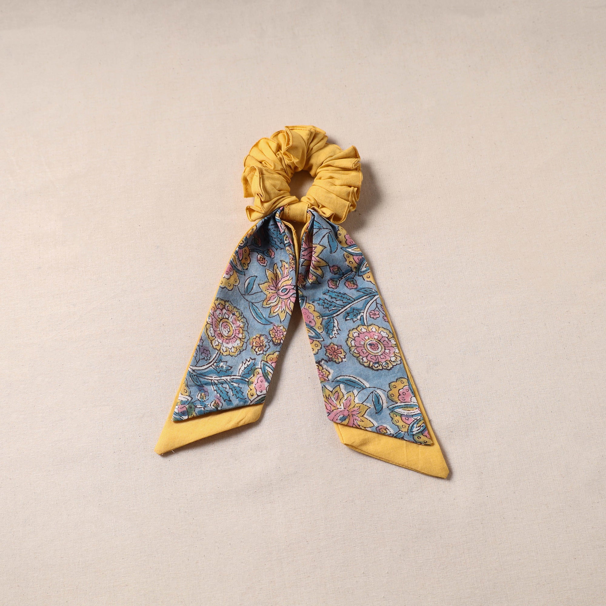 Multicolor - Handmade Rubber Band/Scarf Scrunchie 05