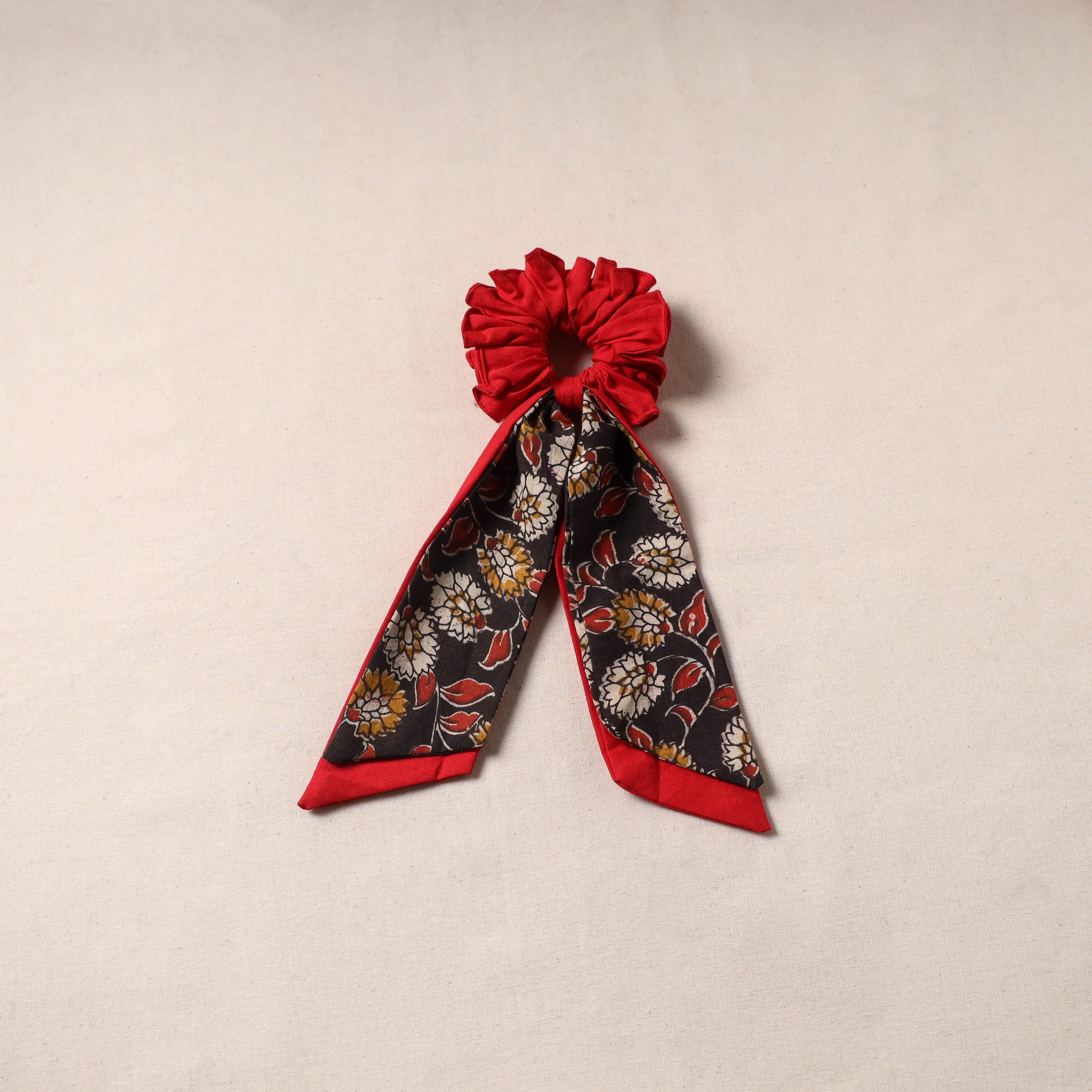Red - Handmade Rubber Band/Scarf Scrunchie 23