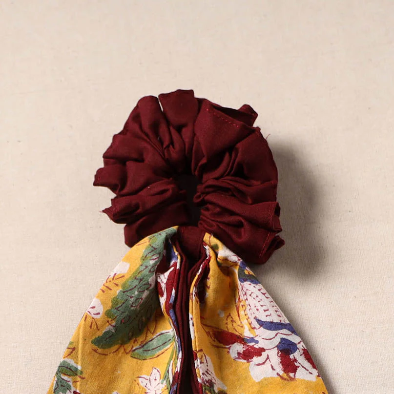 Multicolor - Handmade Rubber Band/Scarf Scrunchie 48 - Image 2