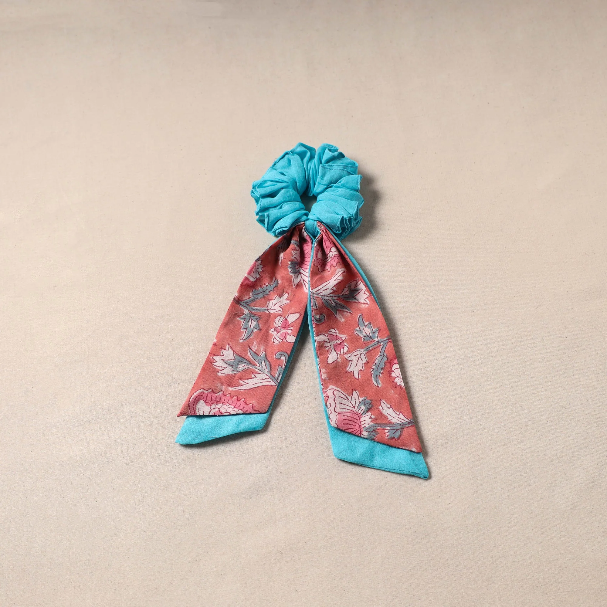 Multicolor - Handmade Rubber Band/Scarf Scrunchie 52