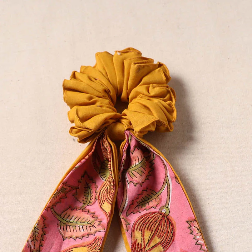 Multicolor - Handmade Rubber Band/Scarf Scrunchie 54 - Image 2