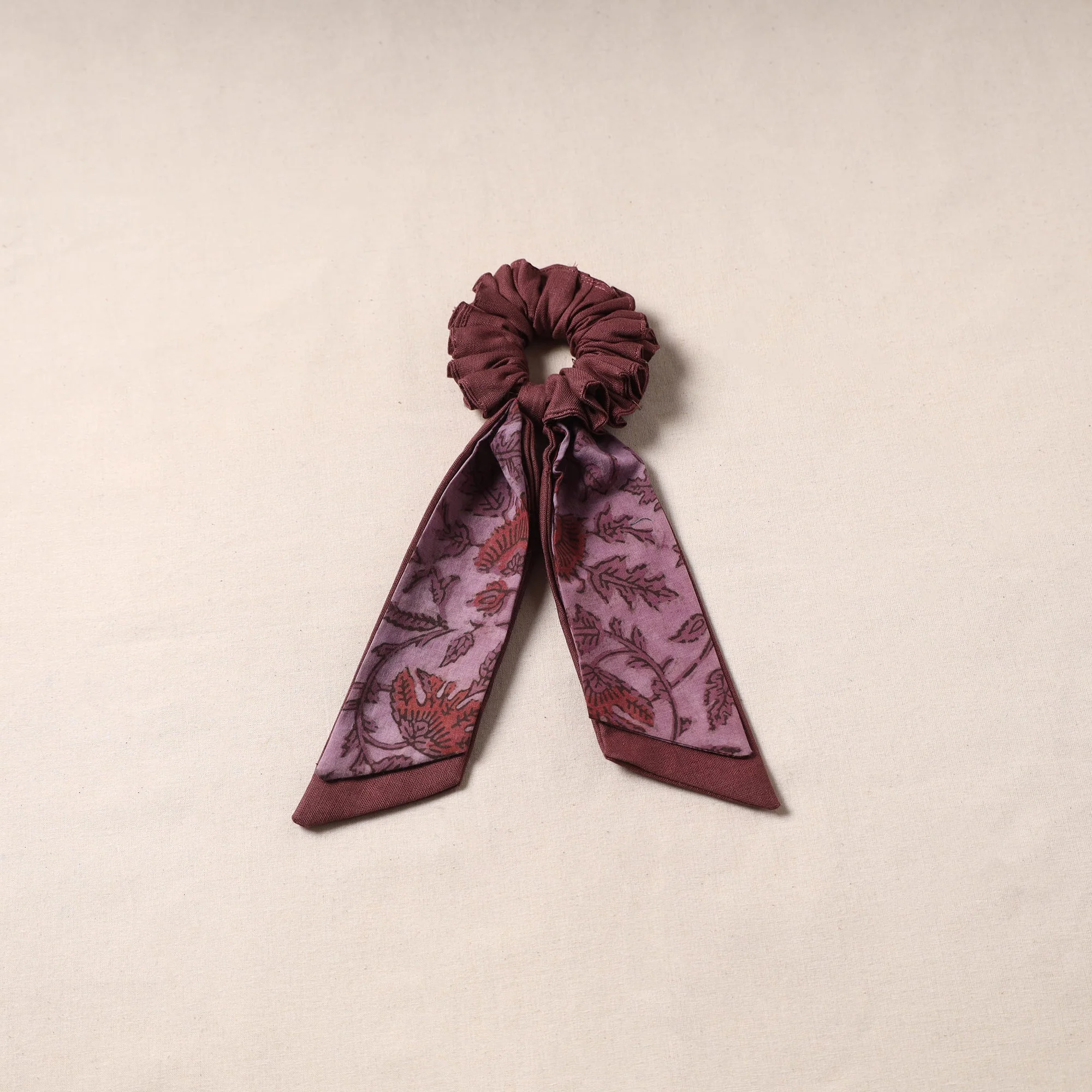 Brown - Handmade Rubber Band/Scarf Scrunchie 60