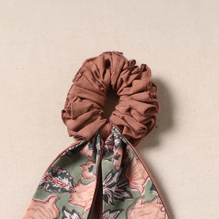 Multicolor - Handmade Rubber Band/Scarf Scrunchie 62 - Image 2