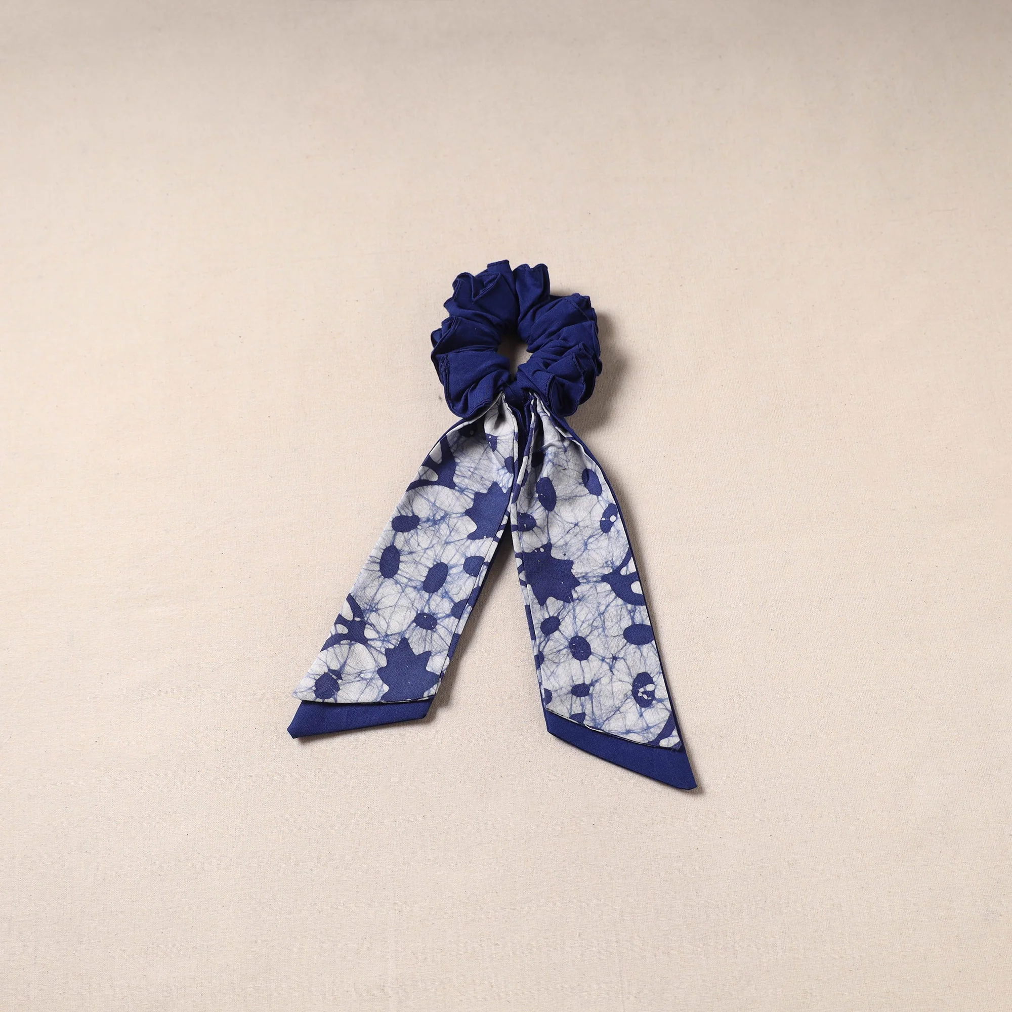 Blue - Handmade Rubber Band/Scarf Scrunchie 71