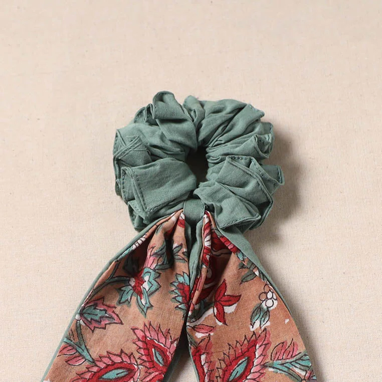 Multicolor - Handmade Rubber Band/Scarf Scrunchie 72 - Image 2