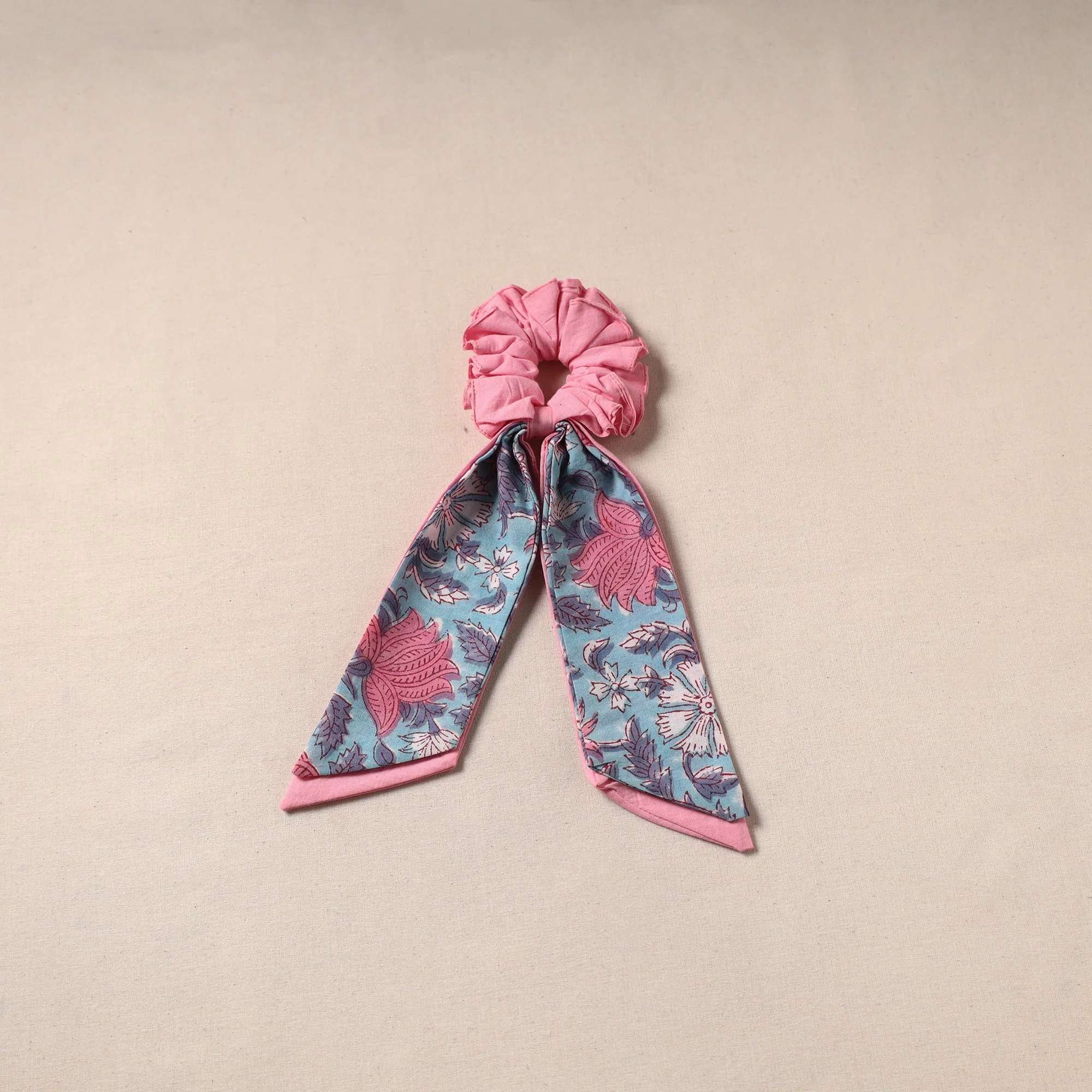 Pink - Handmade Rubber Band/Scarf Scrunchie 75