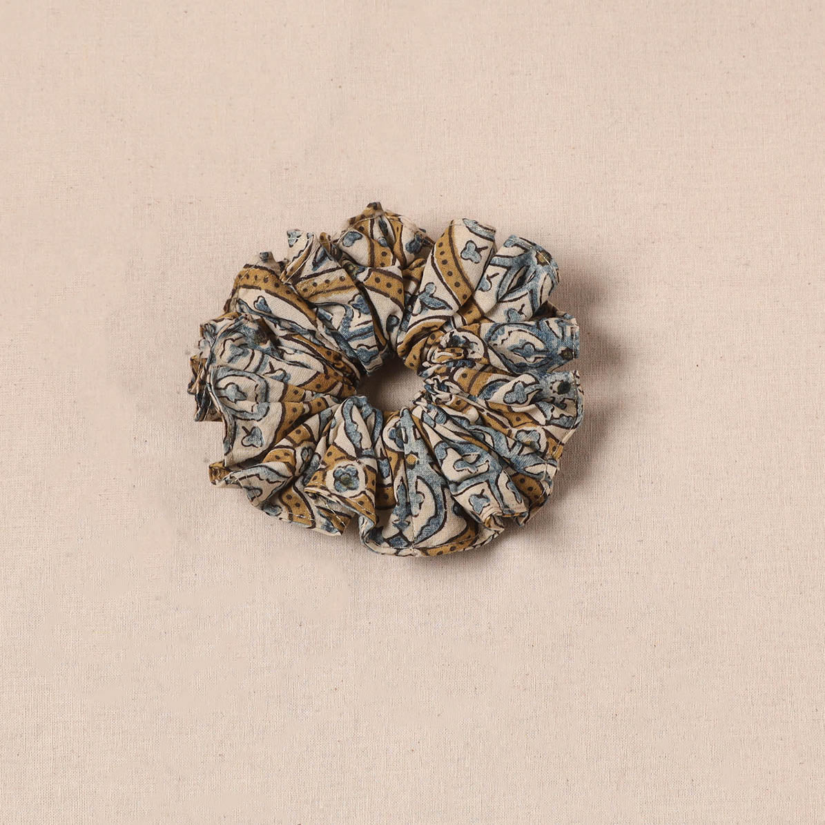 Beige - Handmade Rubber Band/Scrunchie 117 - Image 2