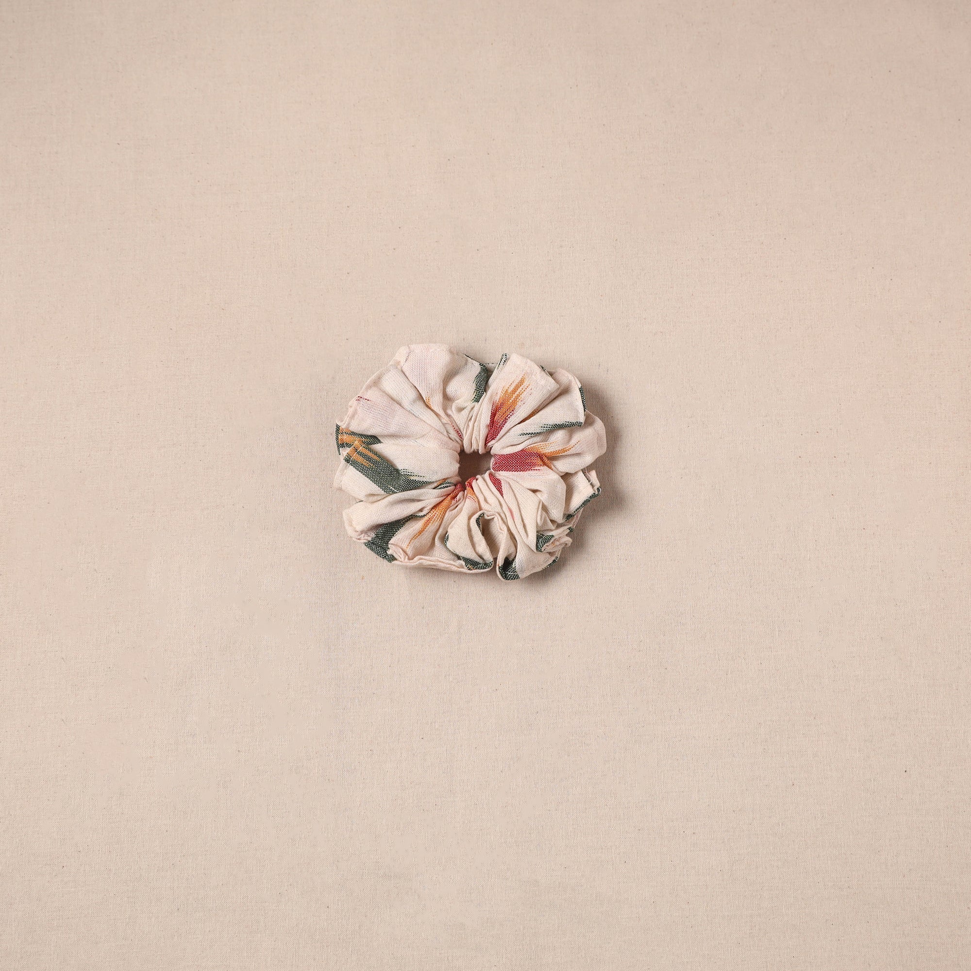 White - Handmade Rubber Band/Scrunchie 121
