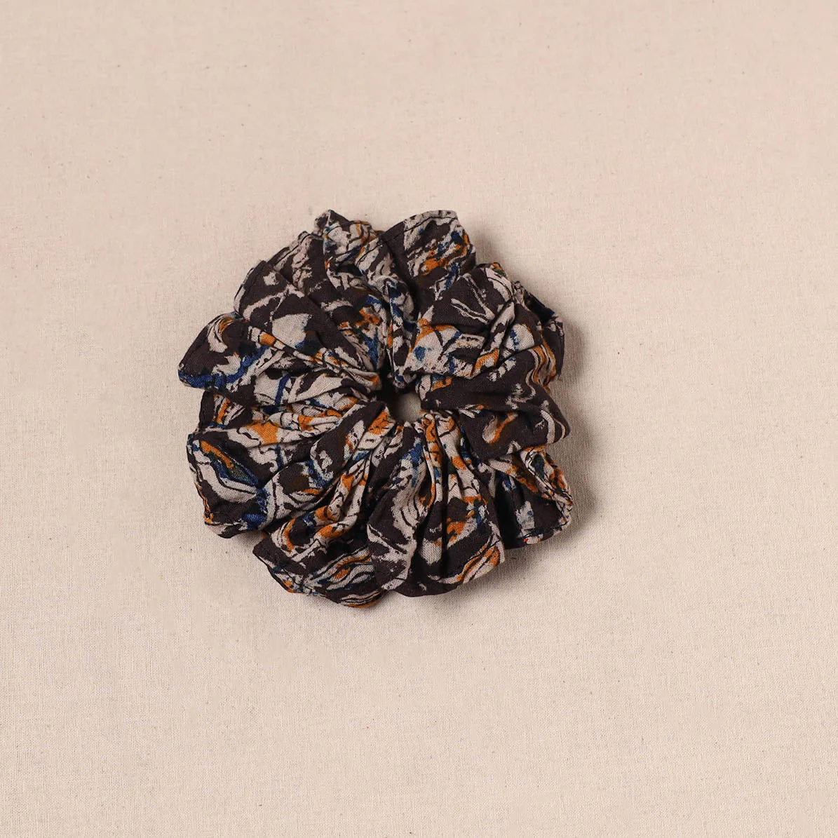 Black - Handmade Rubber Band/Scrunchie 146 - Image 2