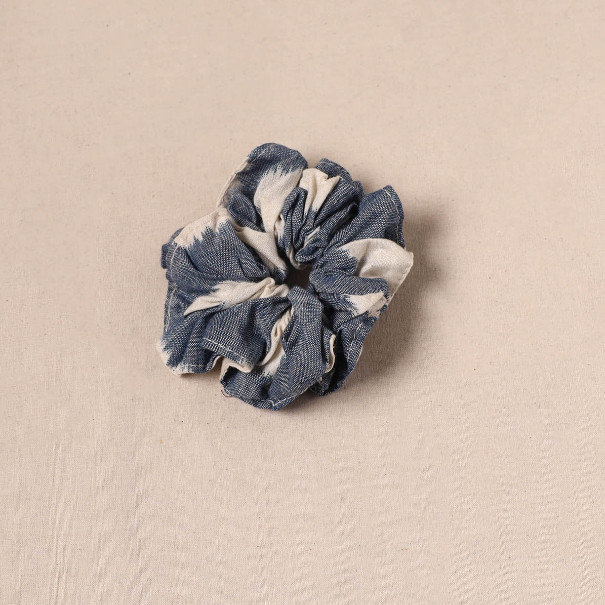 Blue - Handmade Rubber Band/Scrunchie 154 - Image 2