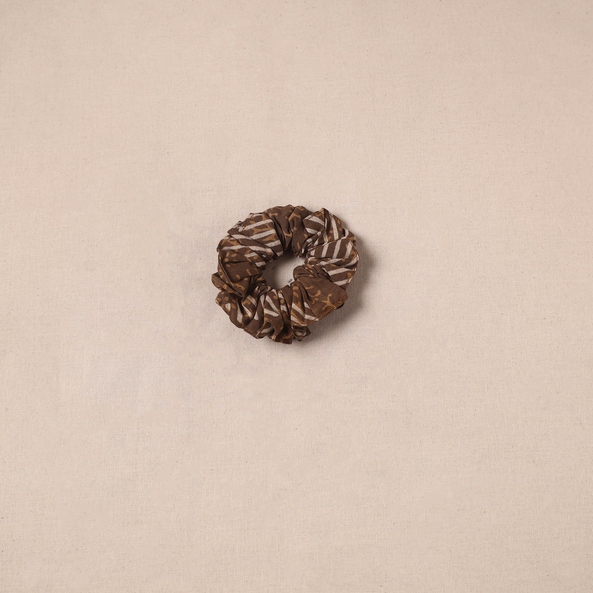 Brown - Handmade Rubber Band/Scrunchie 41
