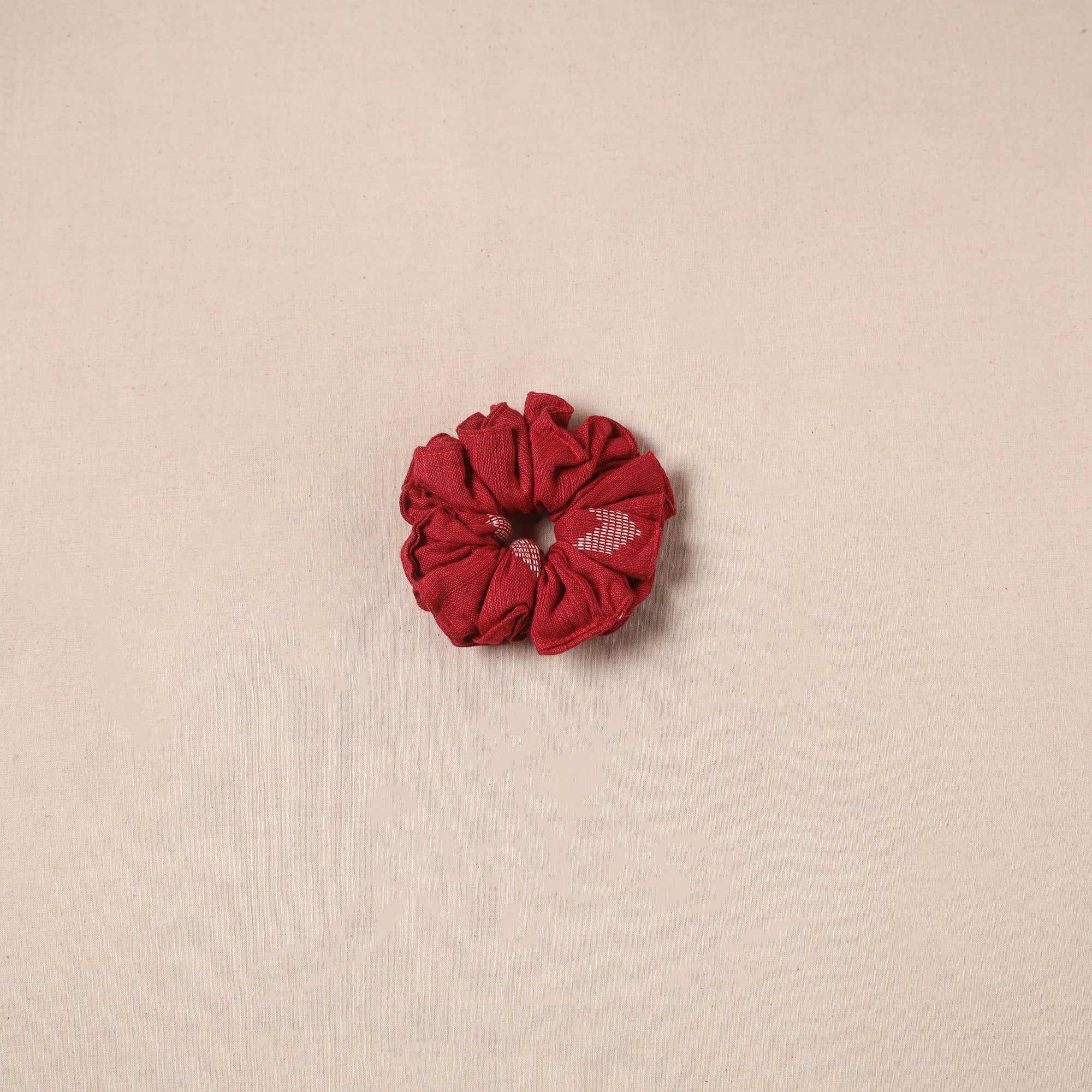 Red - Handmade Rubber Band/Scrunchie 43