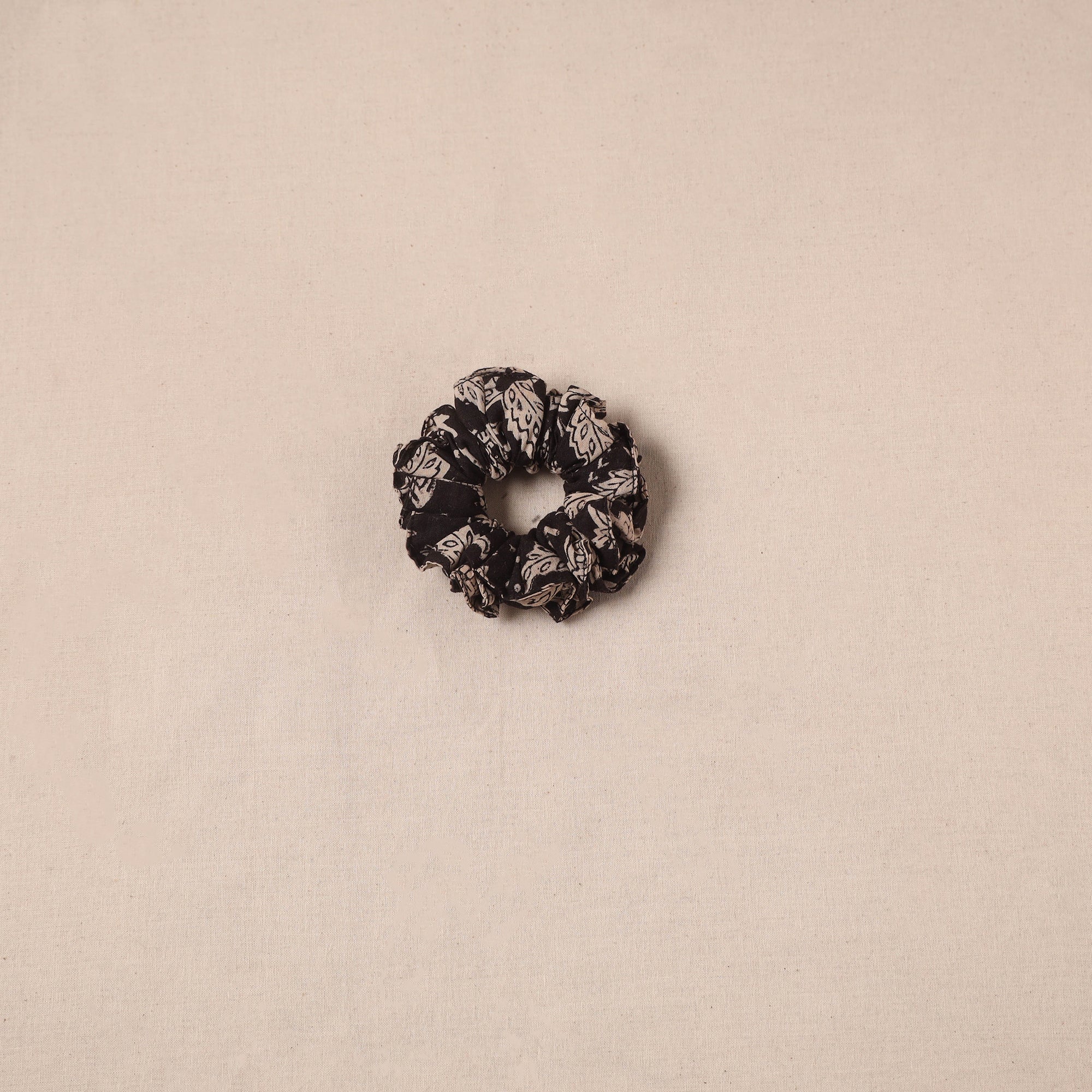 Black - Handmade Rubber Band/Scrunchie 44