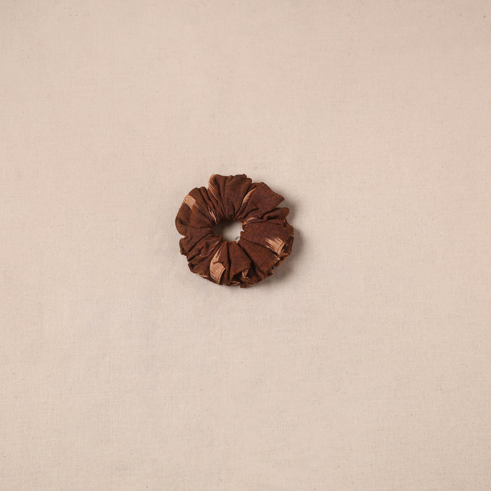 Brown - Handmade Rubber Band/Scrunchie 46