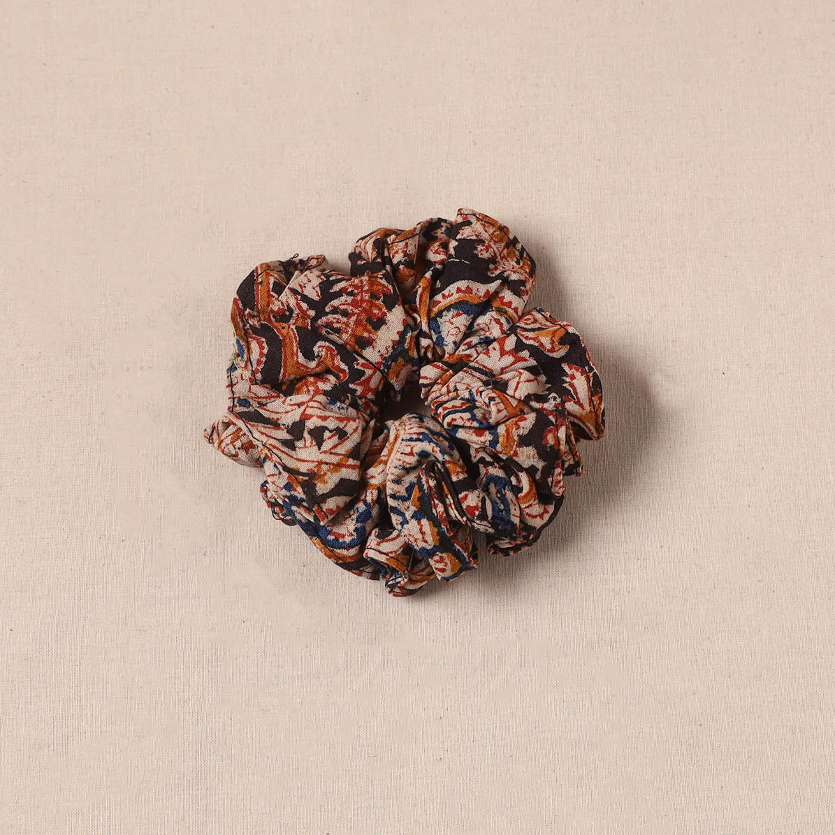 Black - Handmade Rubber Band/Scrunchie 49 - Image 2