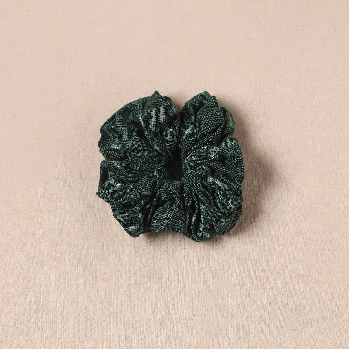 Green - Handmade Rubber Band/Scrunchie 54 - Image 2