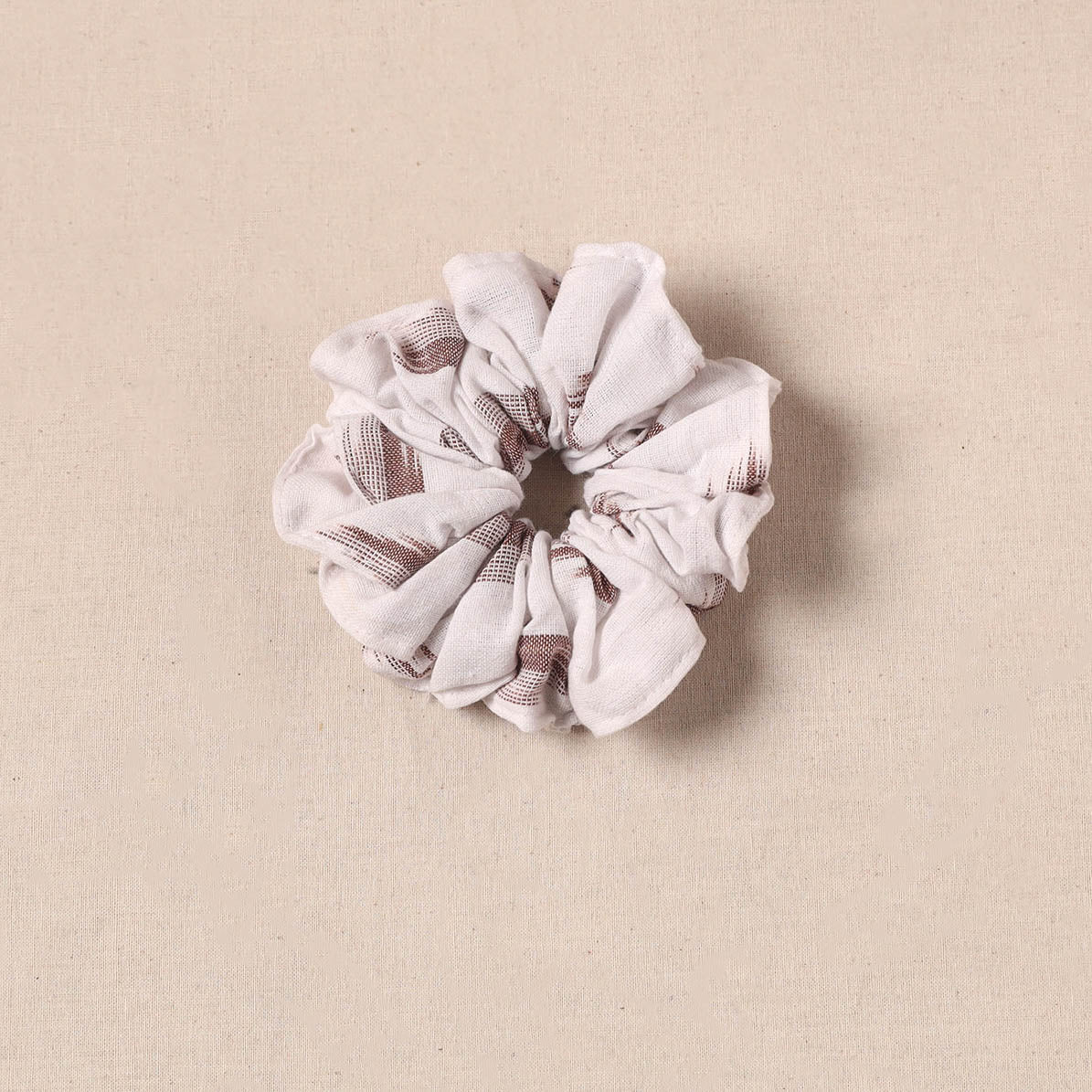 White - Handmade Rubber Band/Scrunchie 67 - Image 2