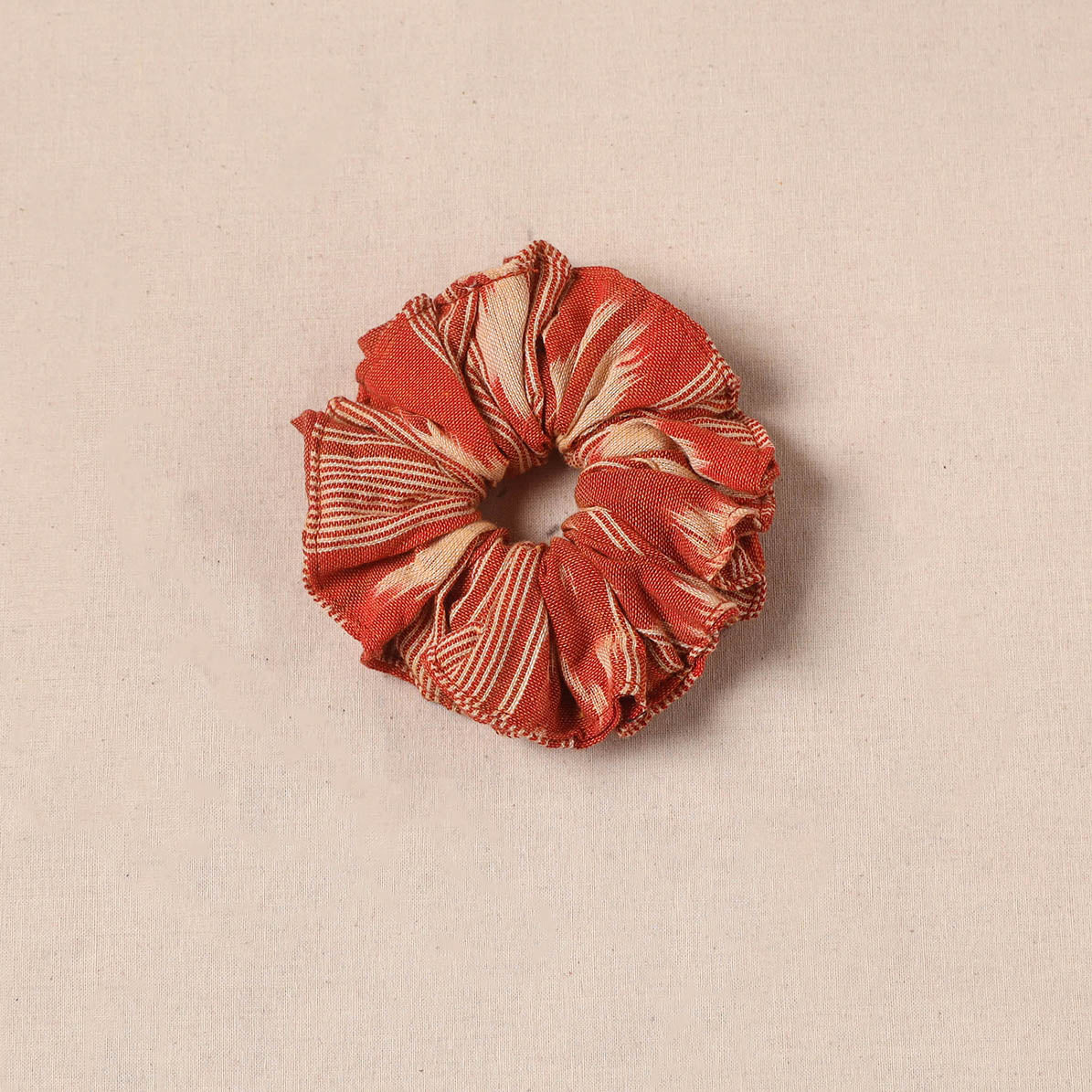 Orange - Handmade Rubber Band/Scrunchie 74 - Image 2