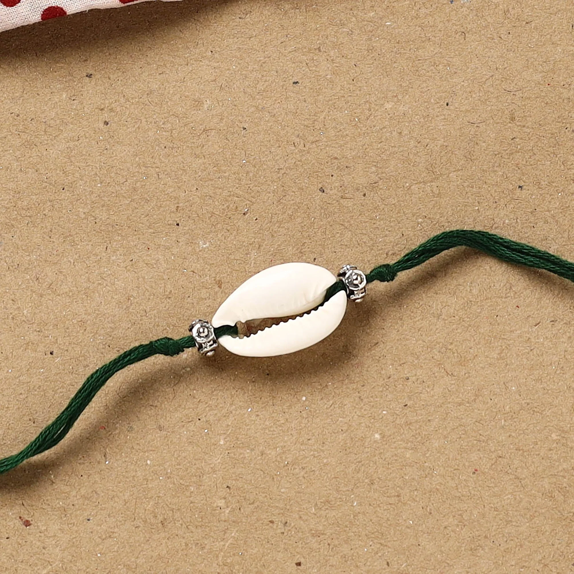 Handmade Shell Work Rakhi 149 - Image 2