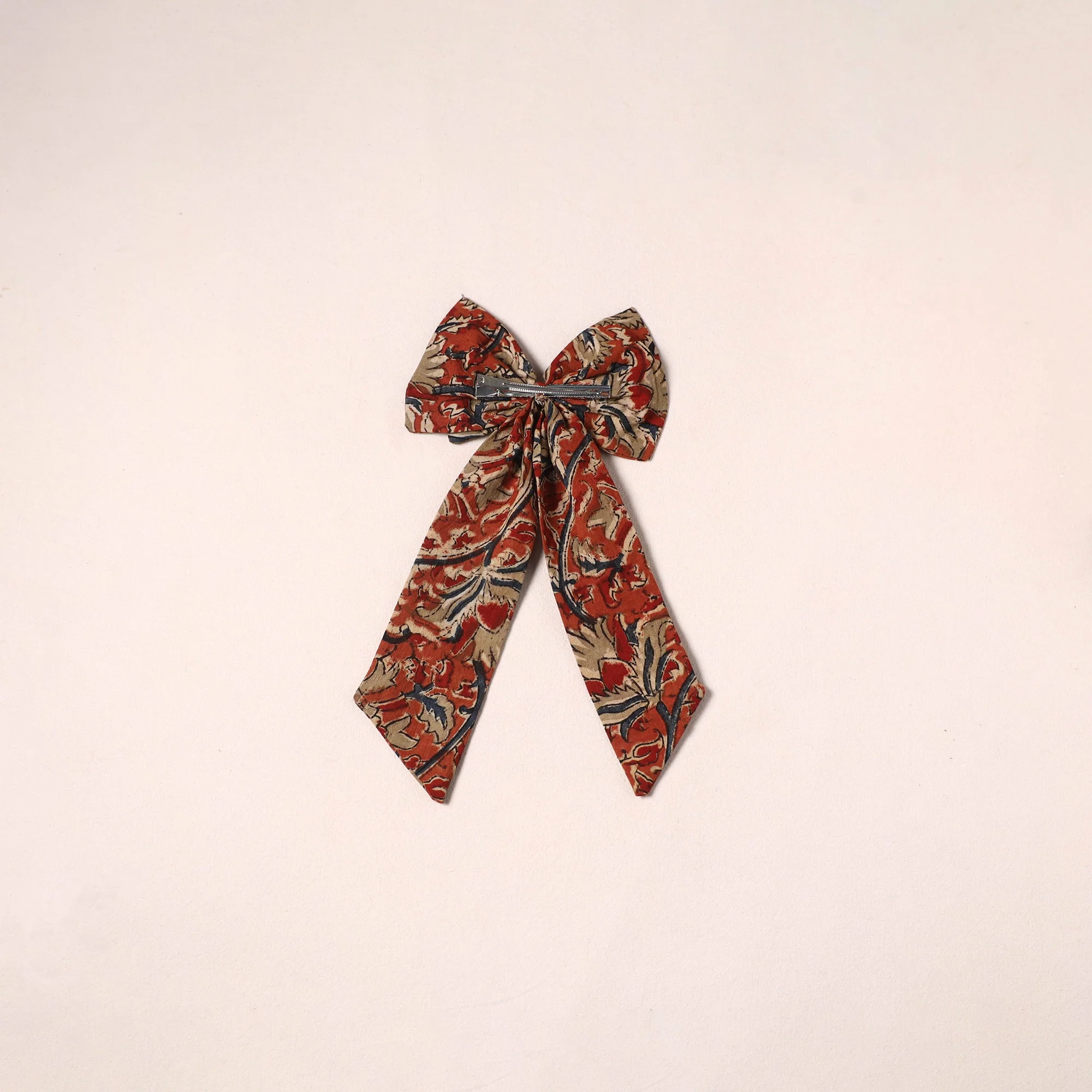 Orange - Handmade Women's Bow Hair Clip 32 - Image 2