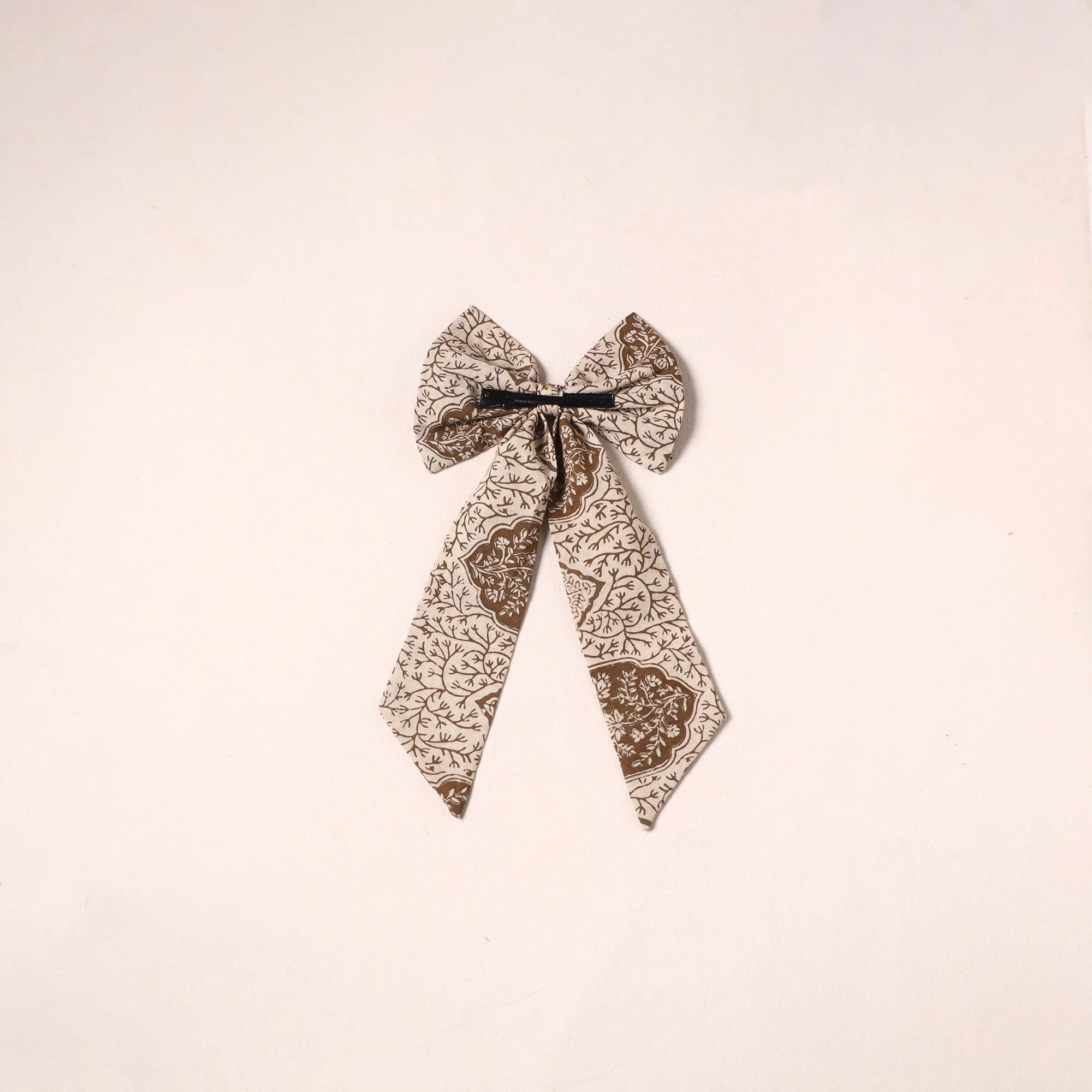 Beige - Handmade Women's Bow Hair Clip 65 - Image 2