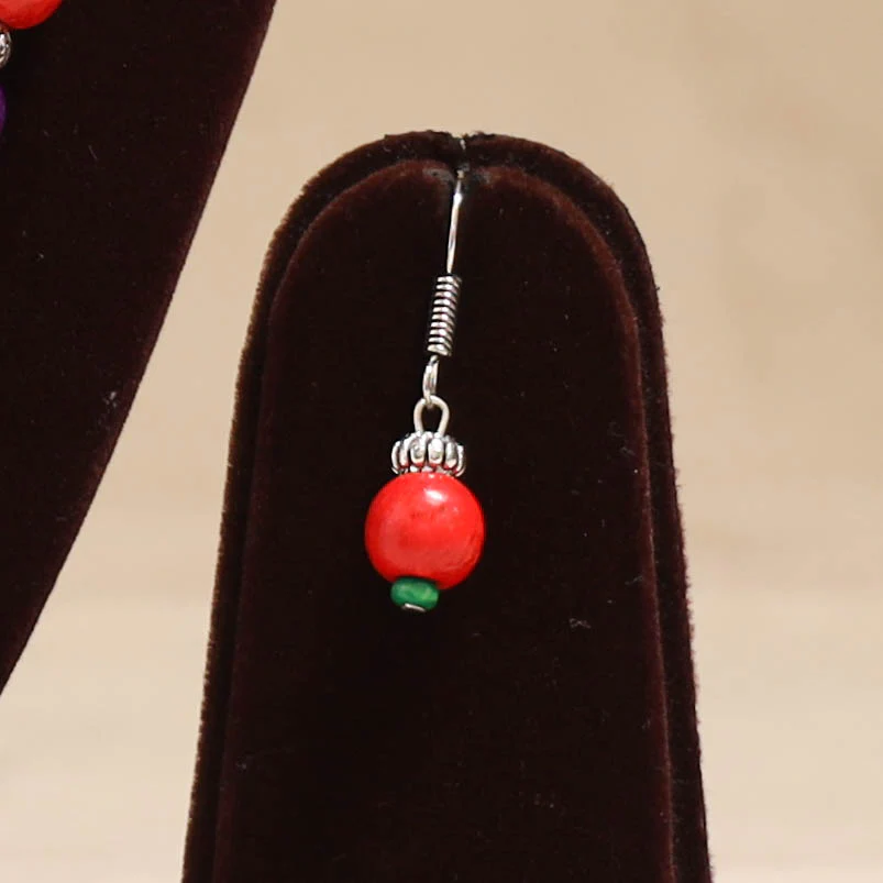 Multicolor - Handmade Wooden Beads GS Necklace Set 12 - Image 3